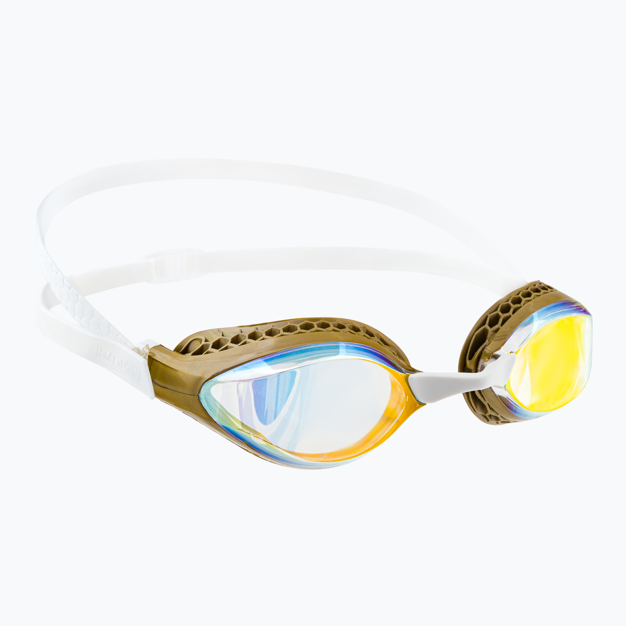 Okulary do pływania arena Air-Speed Mirror yellow copper/gold/multi 