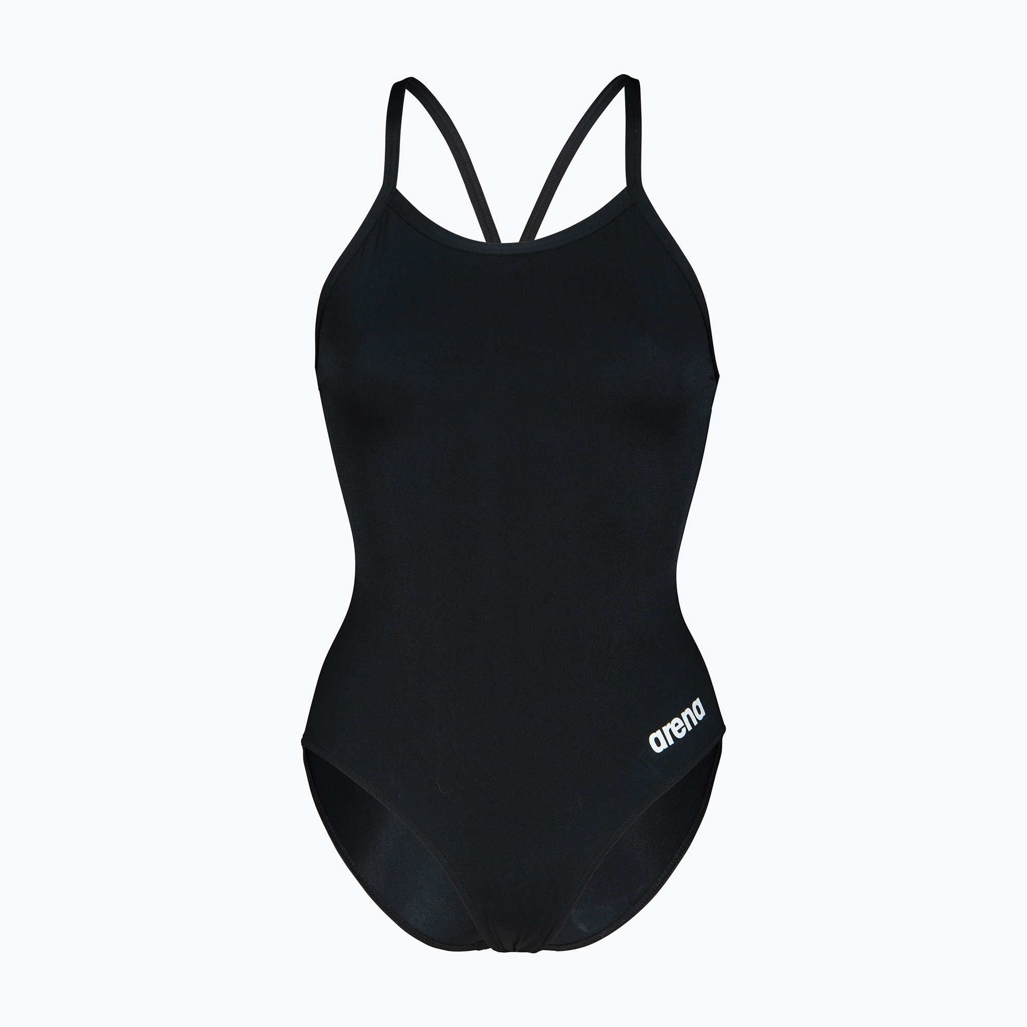 Дамски цял костюм за плуване Arena Team Light Drop Solid black/white
