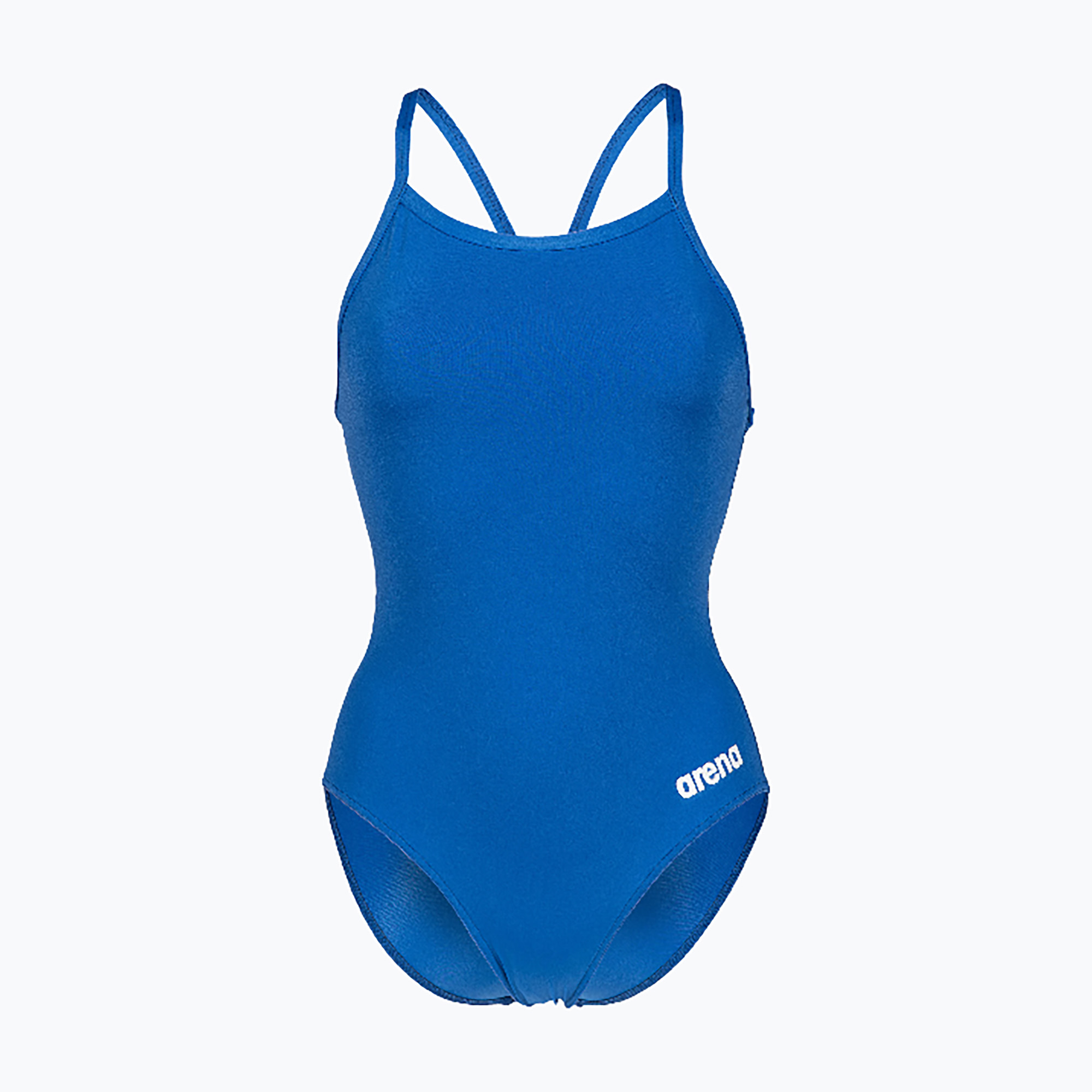 Дамски цял костюм за плуване Arena Team Light Drop Solid royal/white