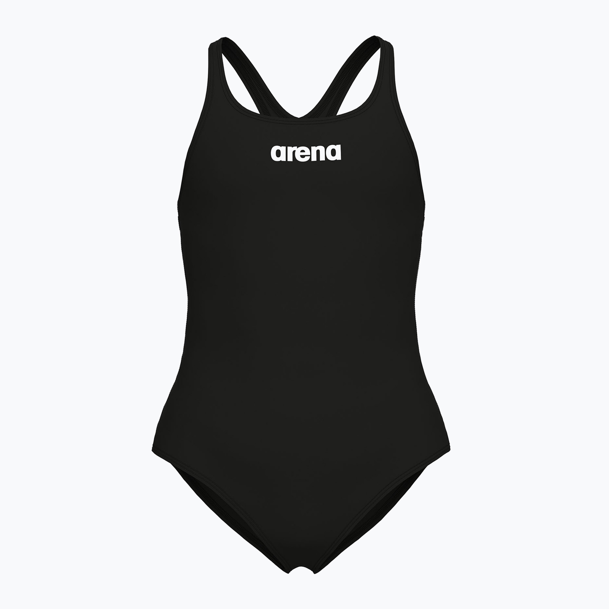 Детски цял бански костюм arena Team Swim Pro Solid black/white