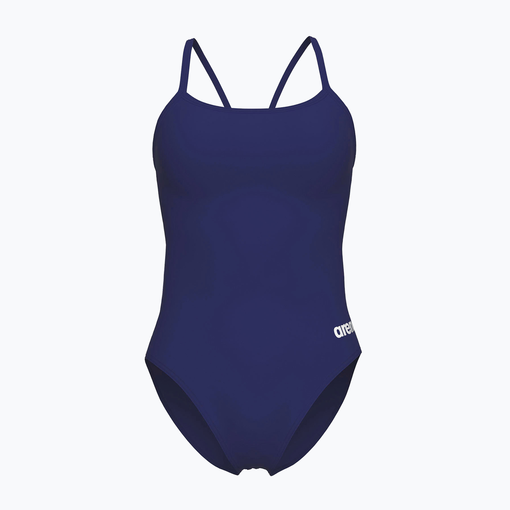 Costume da bagno intero donna arena Lace Back Solid navy/bianco