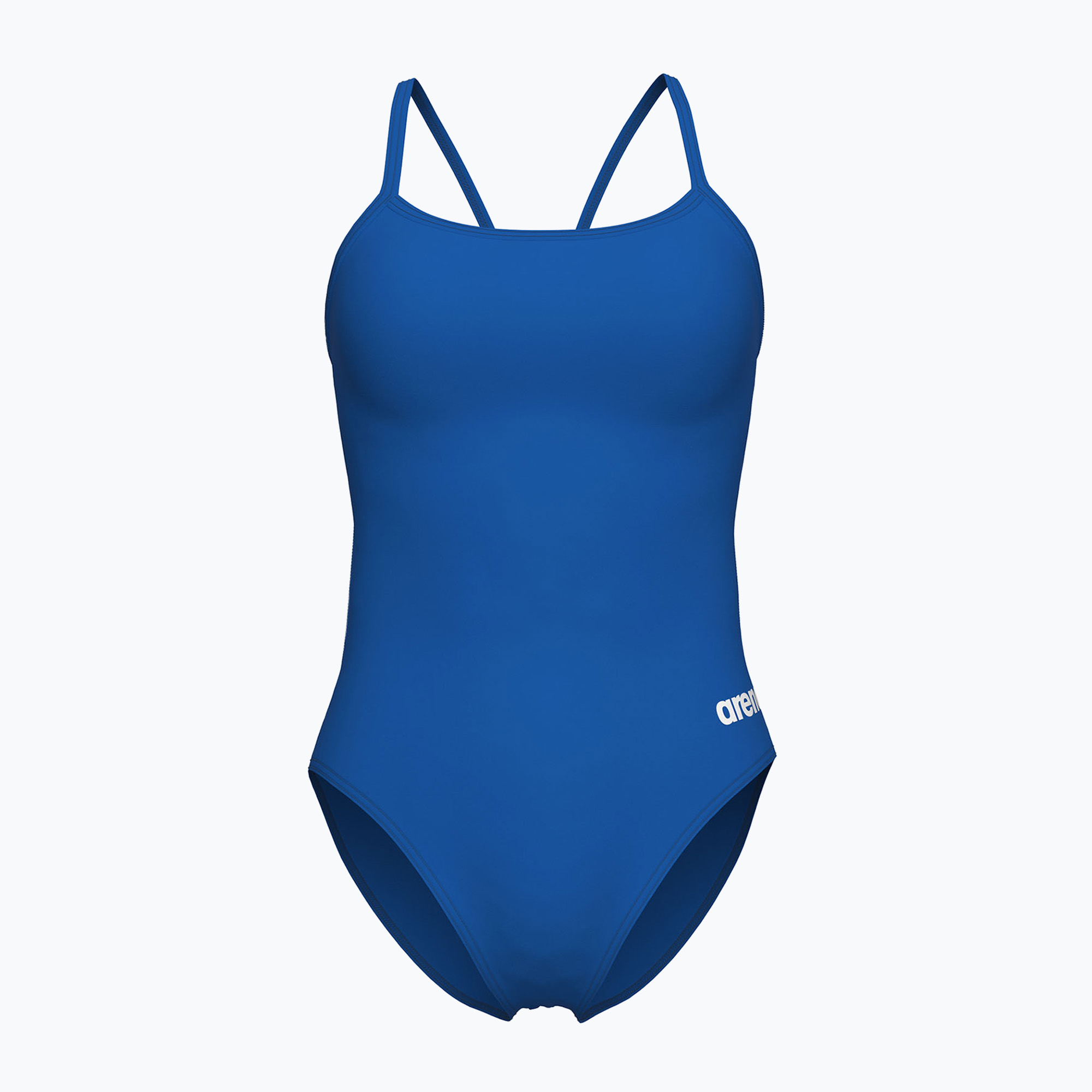 Women's one-piece swimsuit arena Lace Back Solid royal/white