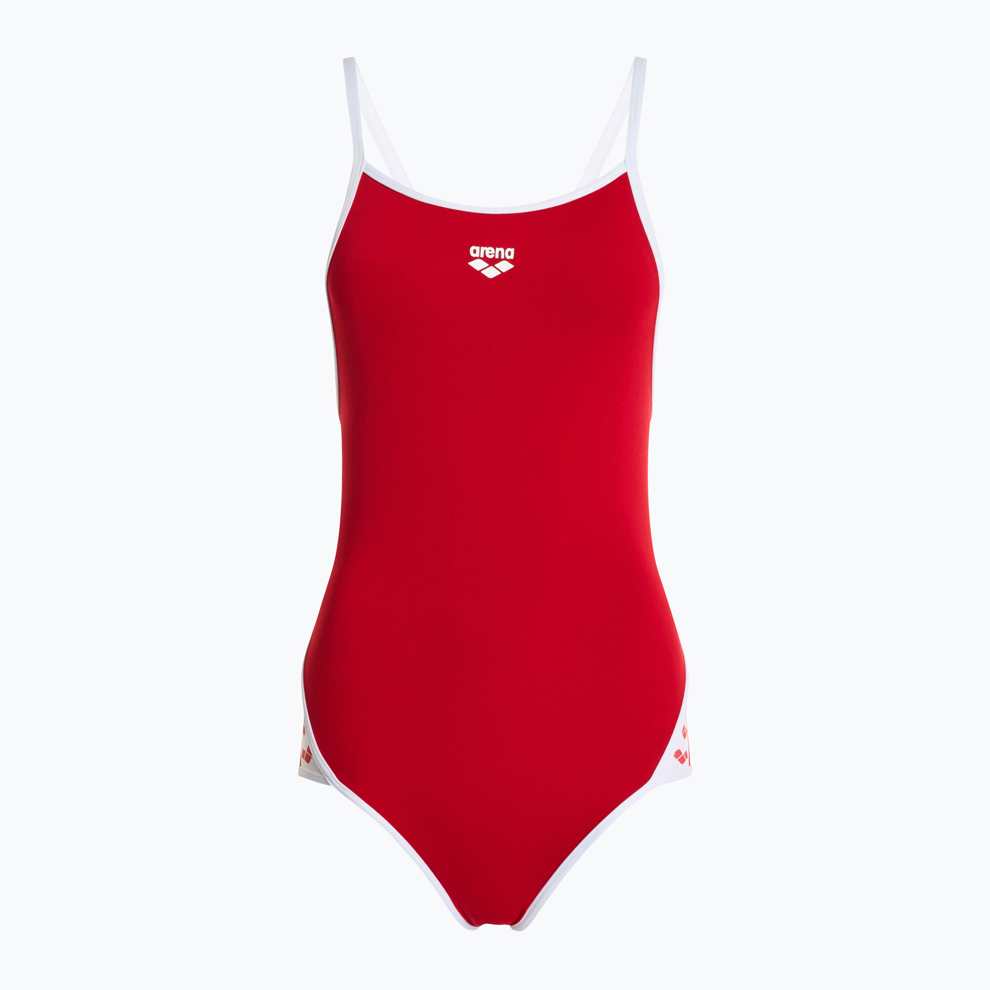 Costume da bagno intero donna arena Icons Super Fly Back Solid rosso / bianco (34 FR) (Icons Super Fly Back Solid 005036/401)