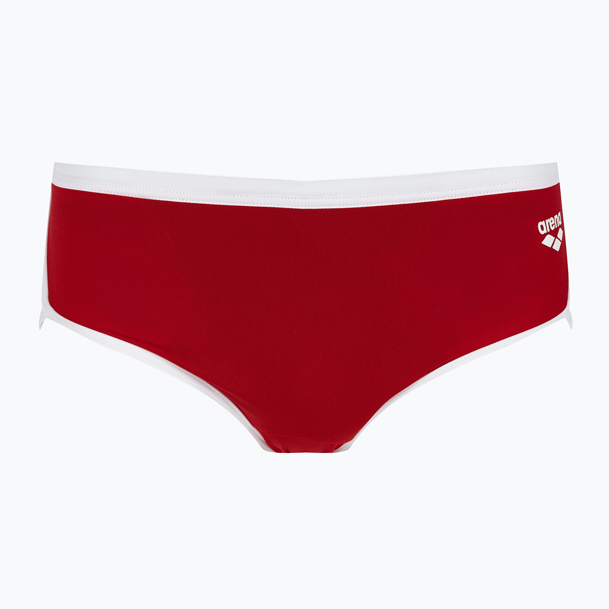 Slip de baie pentru bărbați arena Icons Swim Low Waist Short Solid red/white (Icons Swim Low Waist Short Solid 005046/401)
