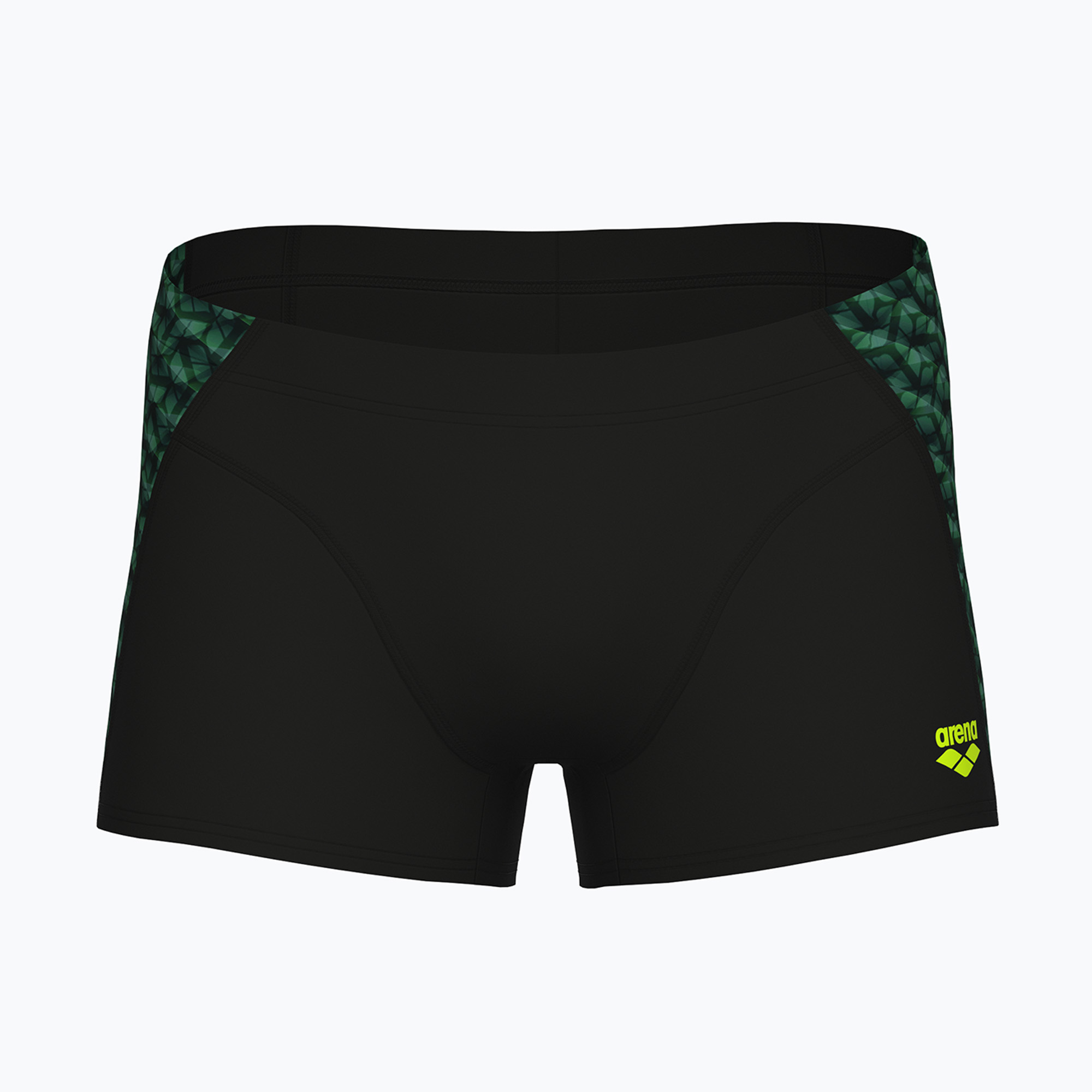 Uomo arena Monogram Swim Short nero/salvia scuro multi boxer (100) (Monogram Swim Short 009115/550)