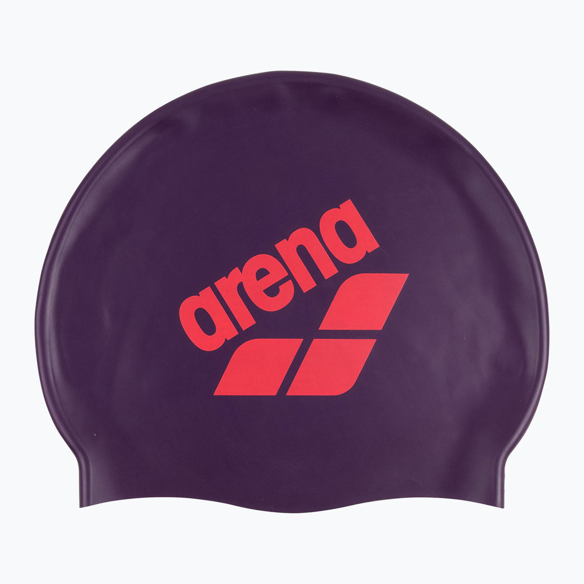 Шапка за плуване arena Big Logo plum/bright coral