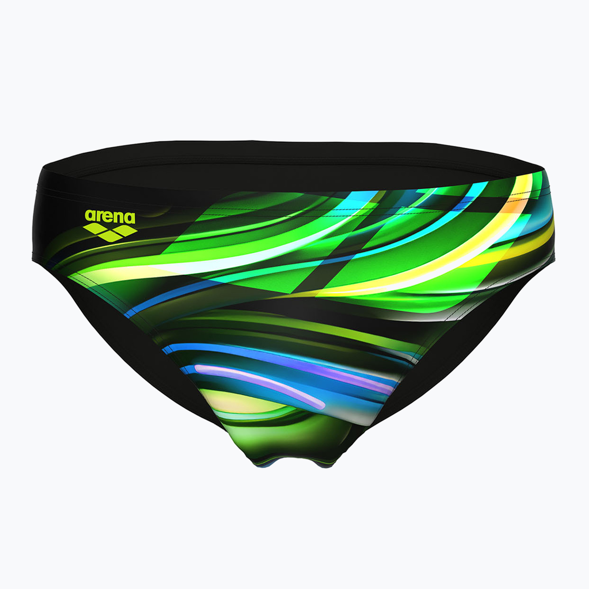 Мъжки слипове за плуване arena Bloom Swim Briefs multi black/black