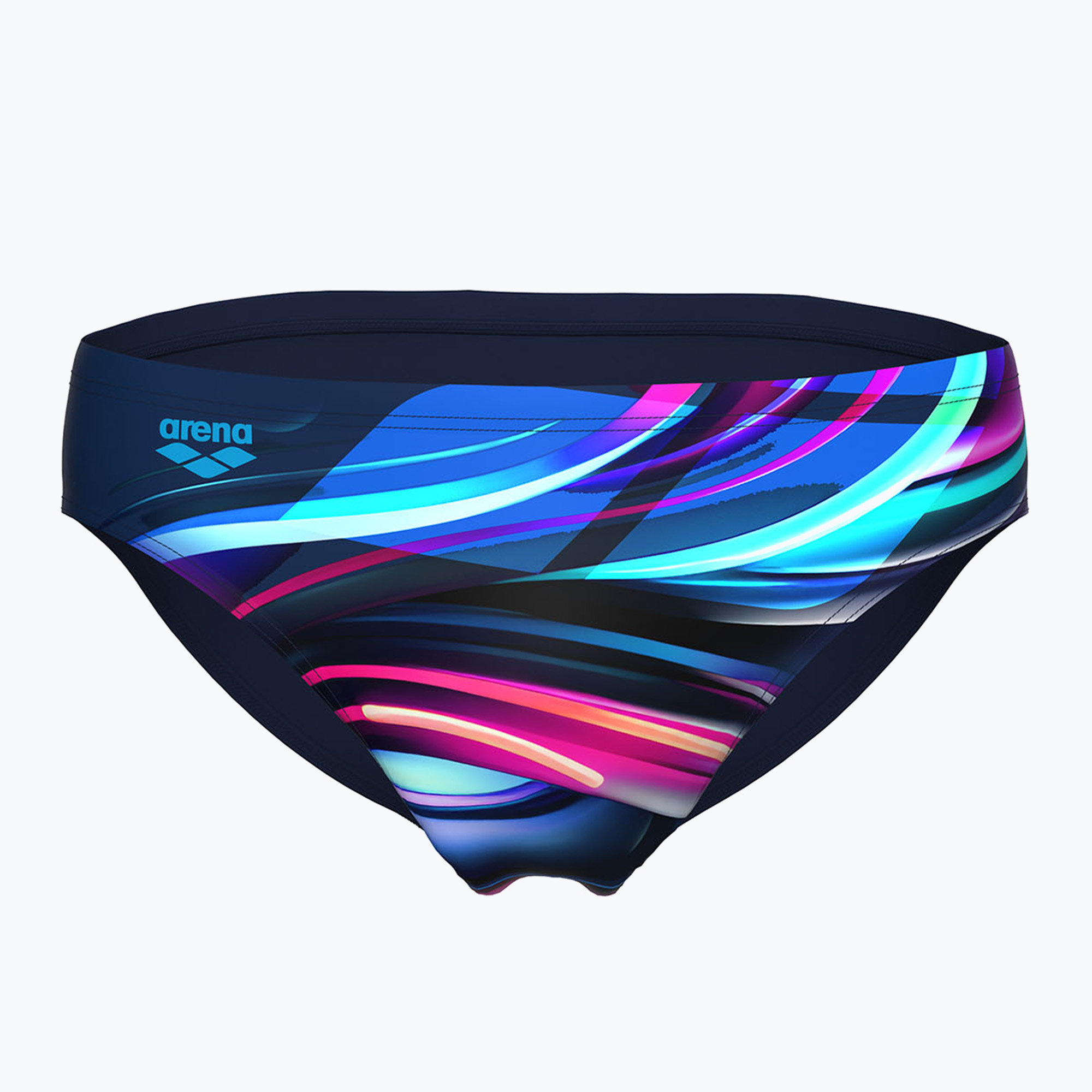 Мъжки слипове за плуване arena Bloom Swim Briefs multi navy/navy