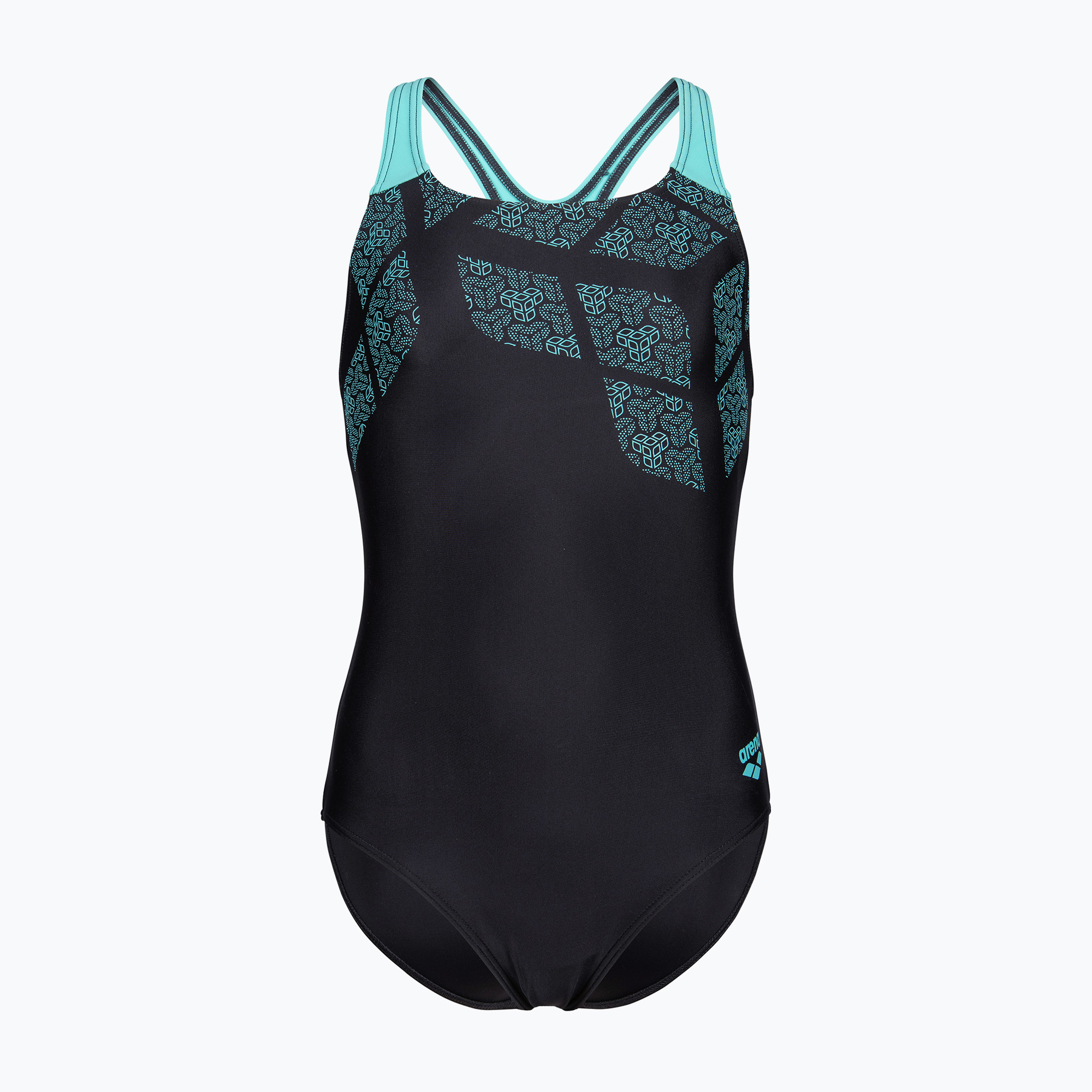Детски цял бански костюм arena Kikko Swim Pro Back black/water