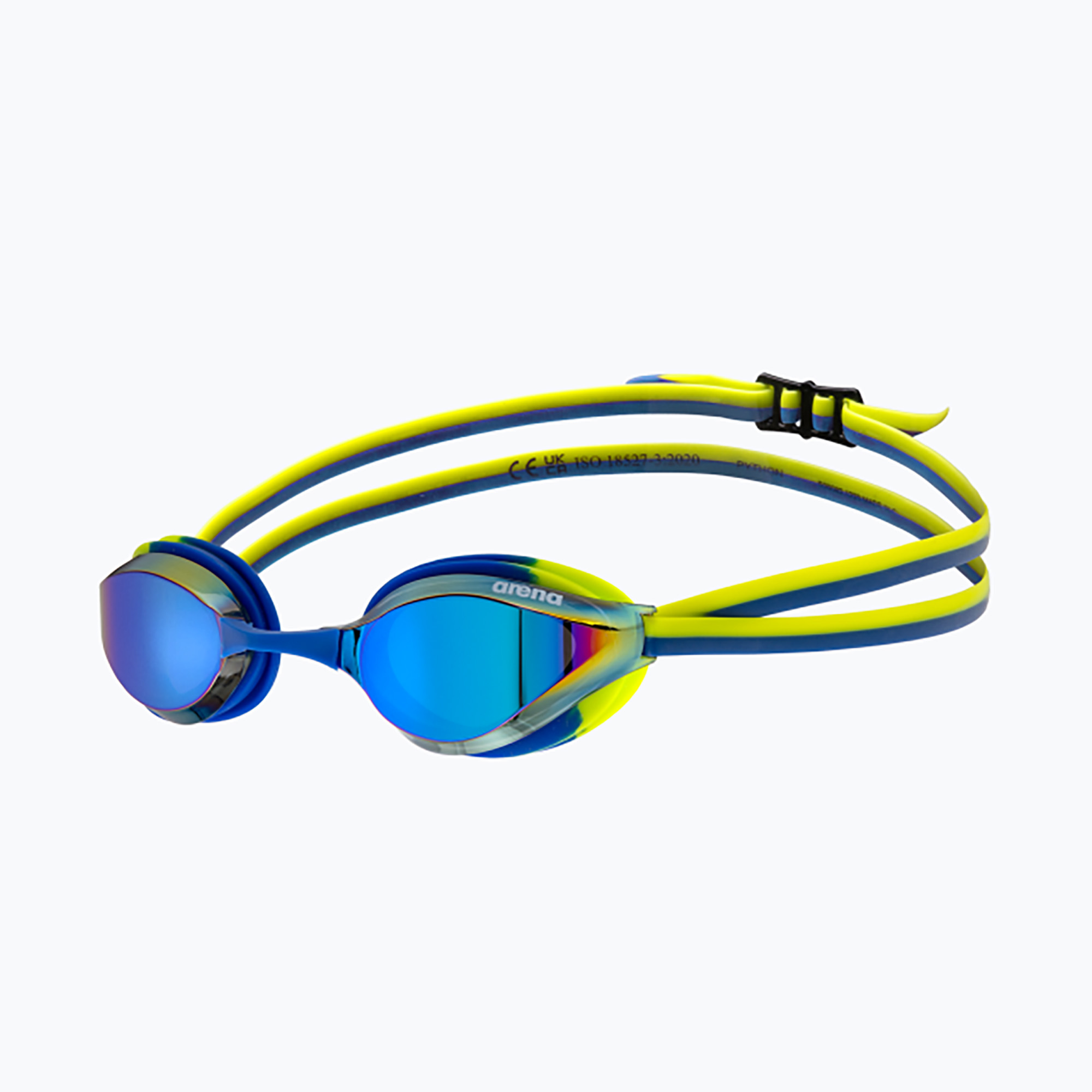 Okulary do pływania dziecięce arena Python Mirror Jr blue/blue/lime 