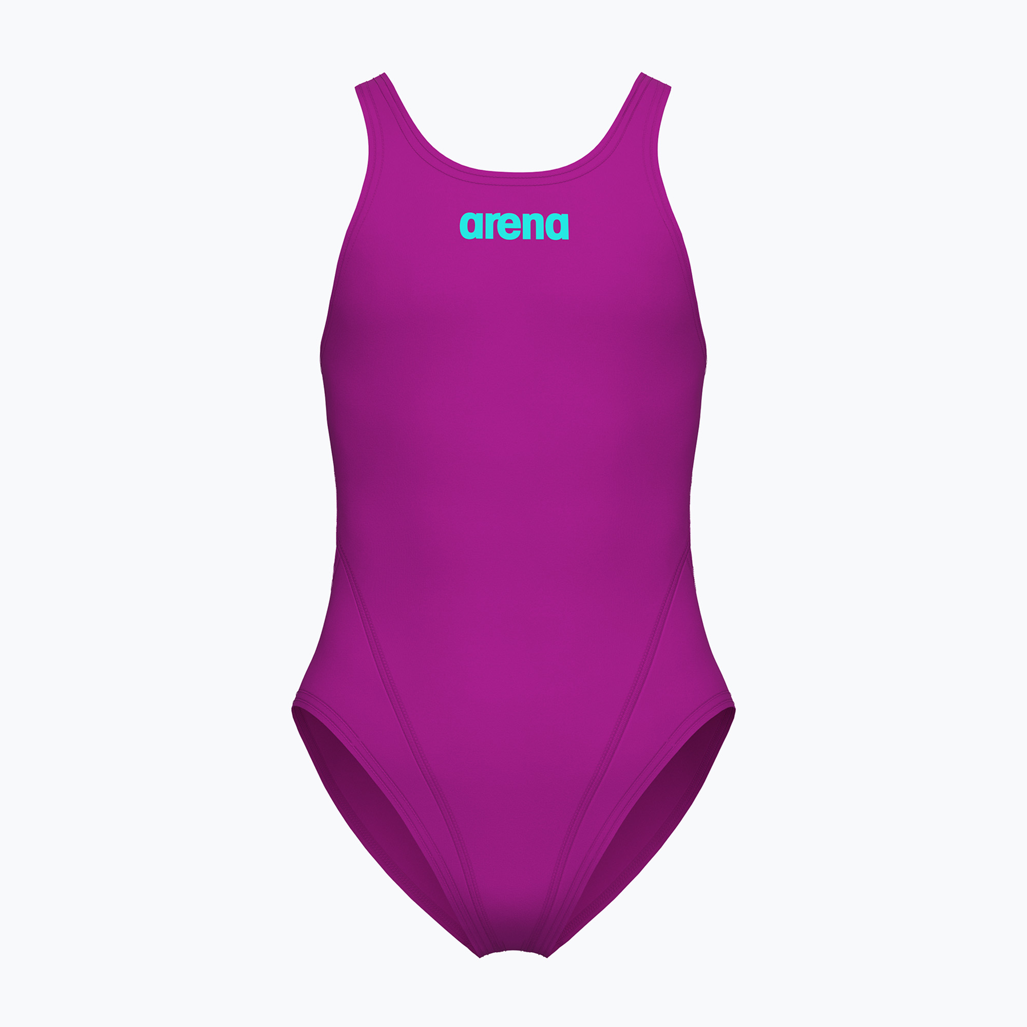 Детски цял бански костюм Arena Team Swim Tech Solid very fuchsia/water