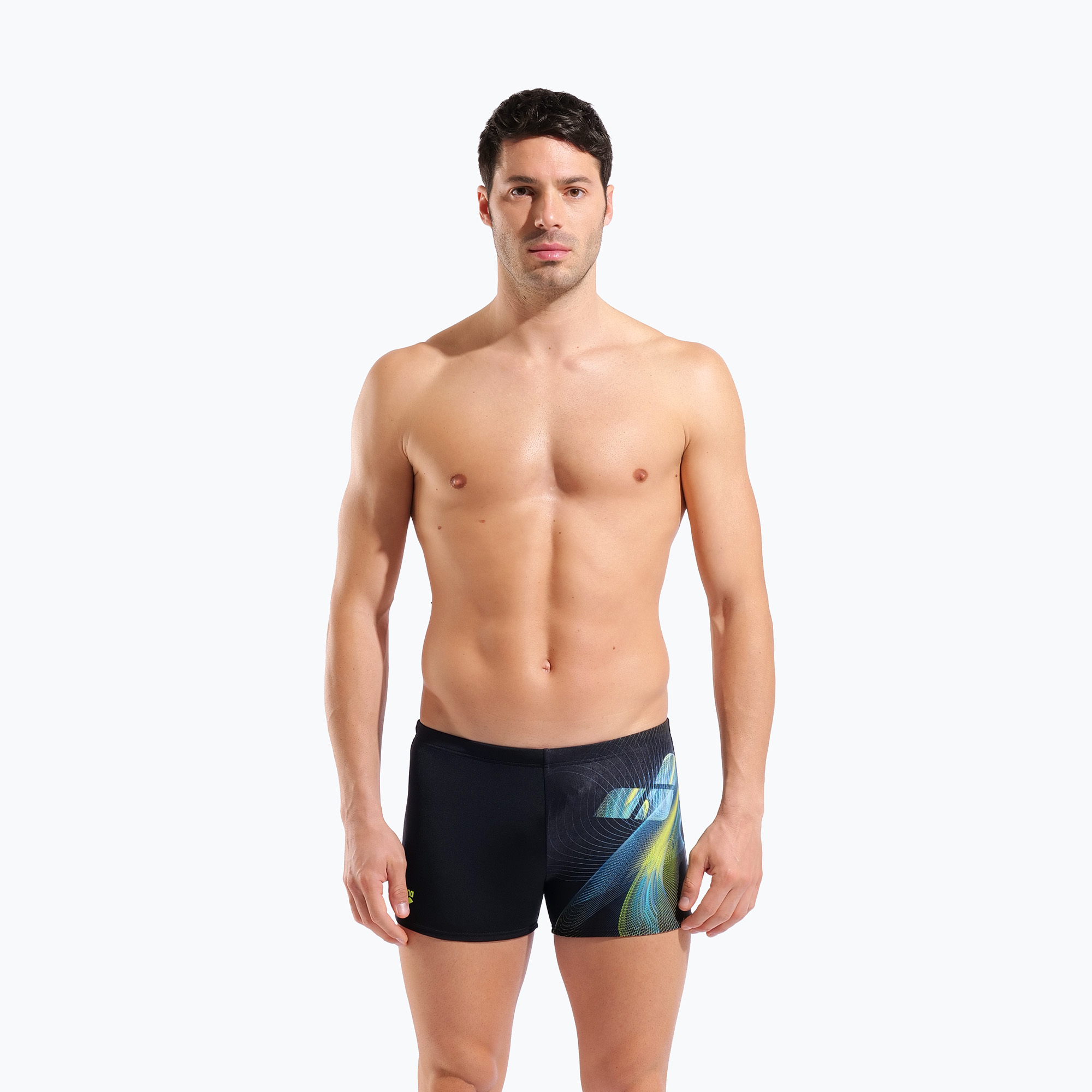 Мъжки боксерки за плуване arena Jellyfish Swim Short black/multi