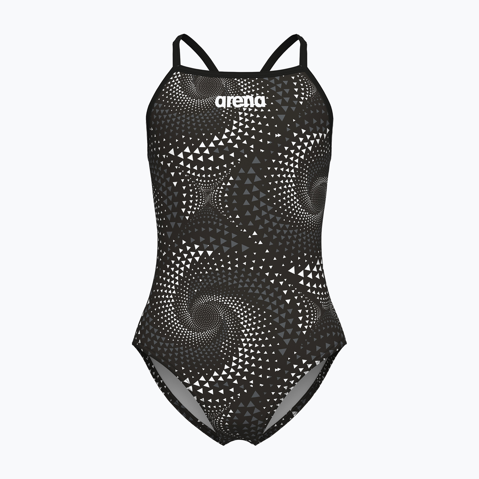 Детски цял бански костюм arena Fireflow Lightdrop Back black/team black