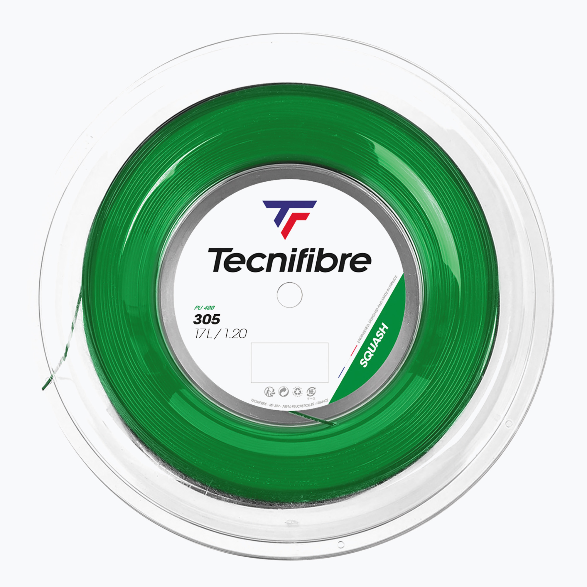 Naciąg do squasha Tecnifibre Reel 200 m green 