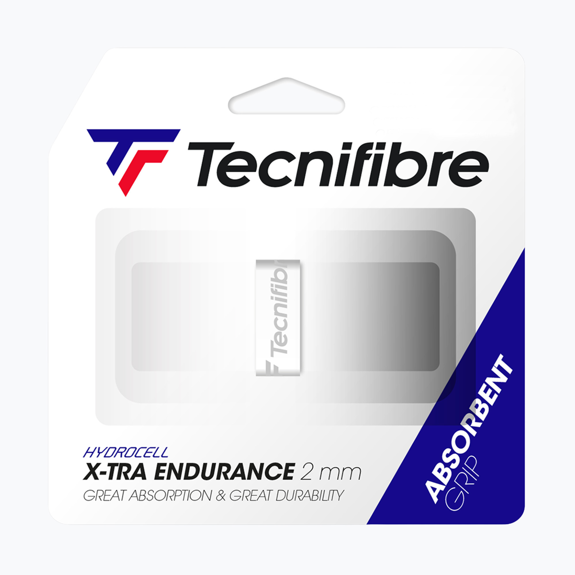 Тенисна лента за ракета Tecnifibre X-Tra Endurance white