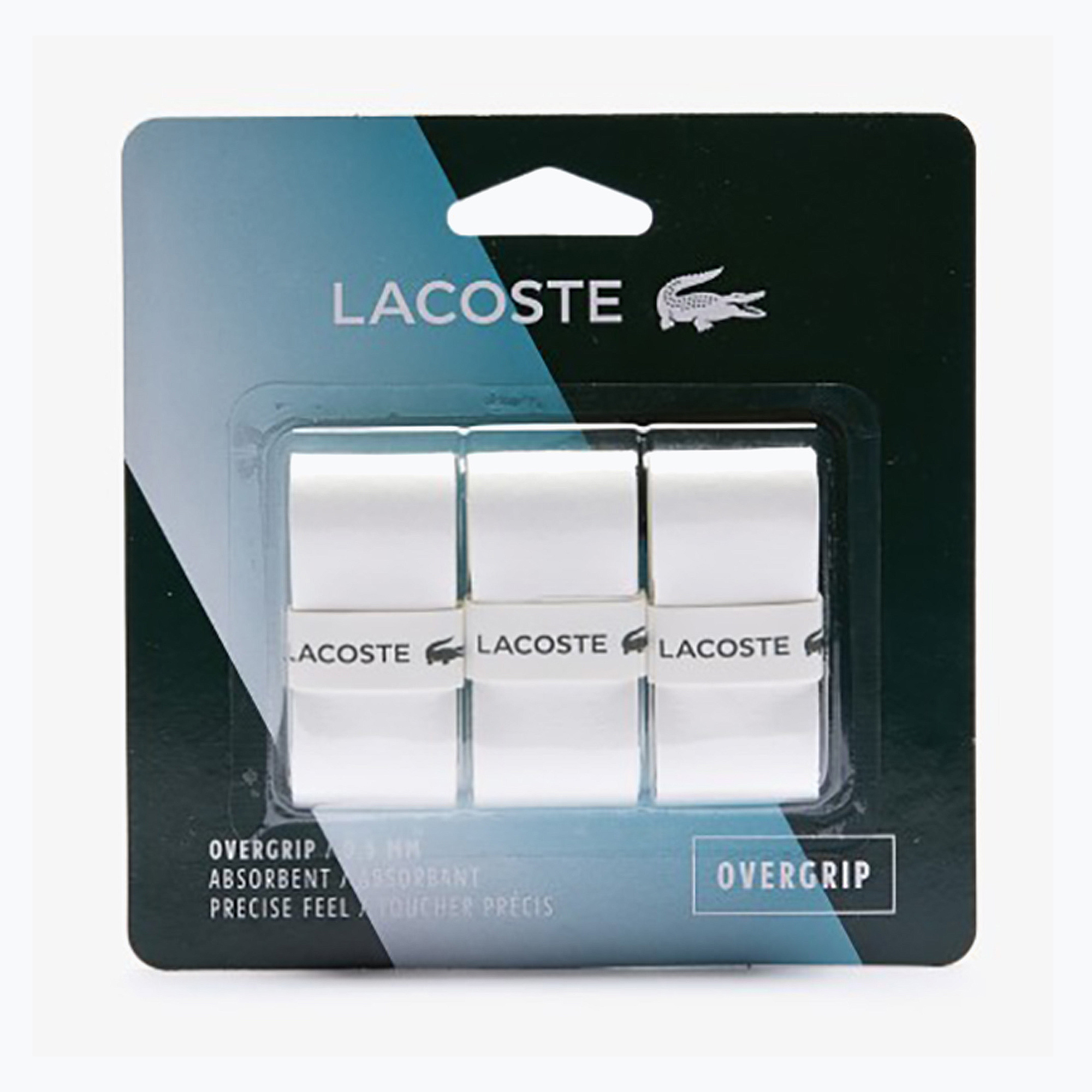 Грип за тенис ракета Lacoste Absorbent Overgrip 3 бр. white