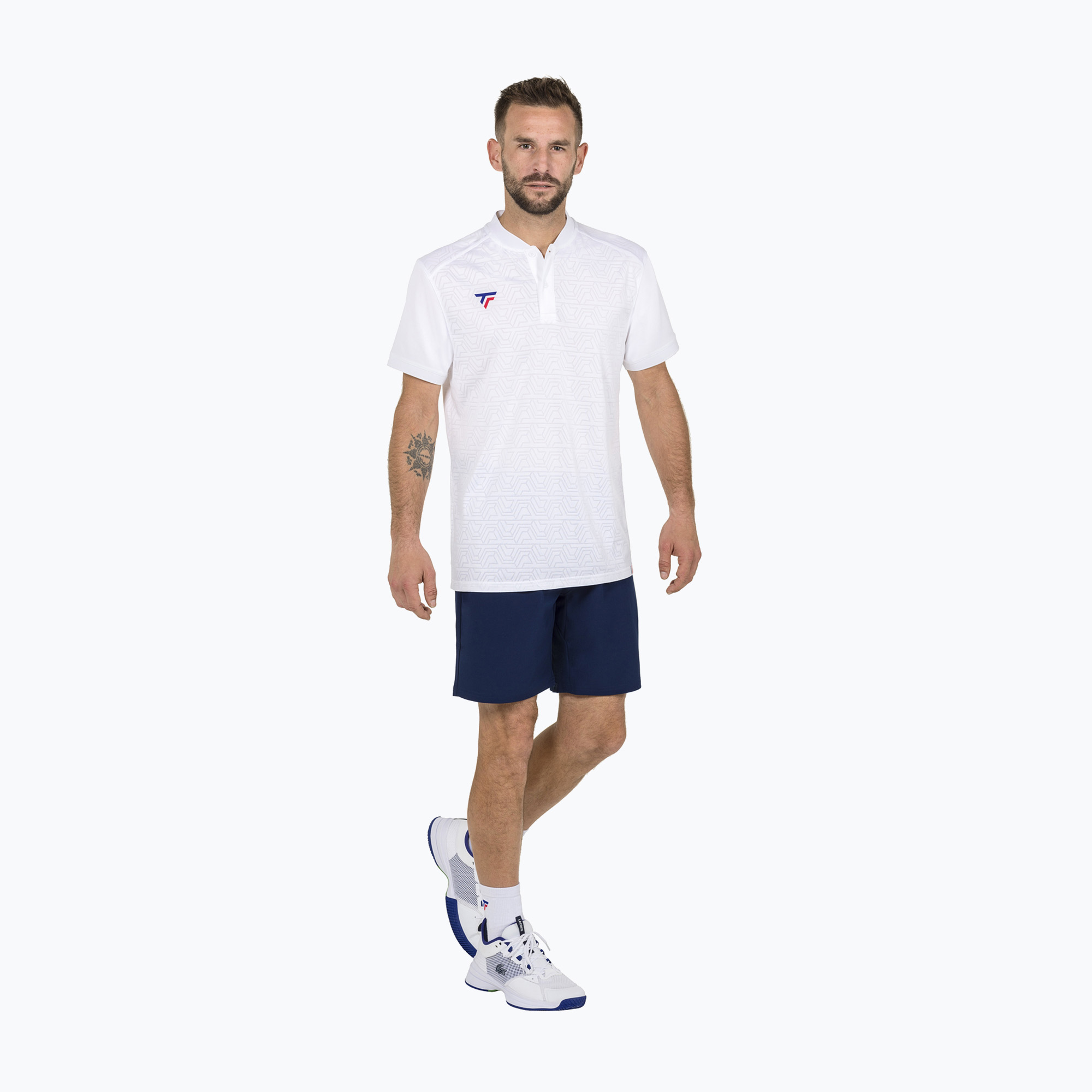 Koszulka polo tenisowa męska Tecnifibre Team Mesh white 