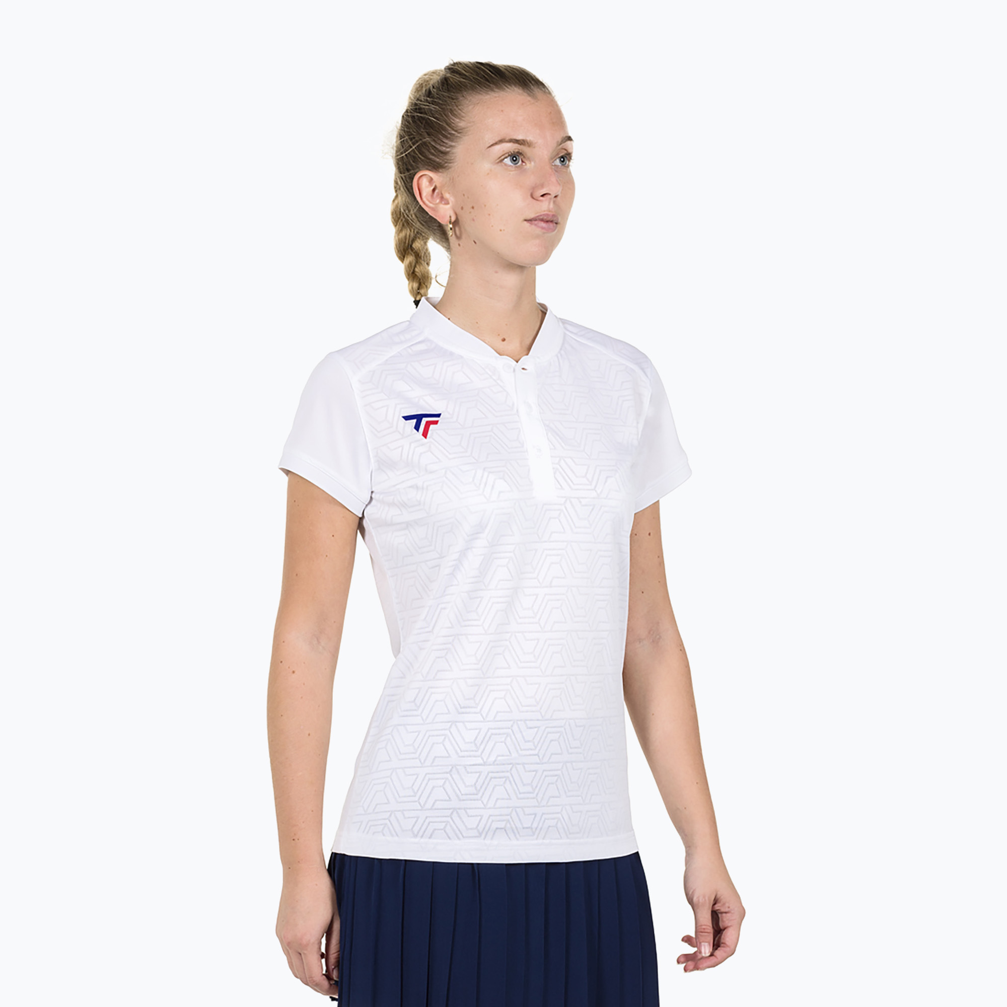 Koszulka tenisowa damska Tecnifibre Team Mesh Polo W white 