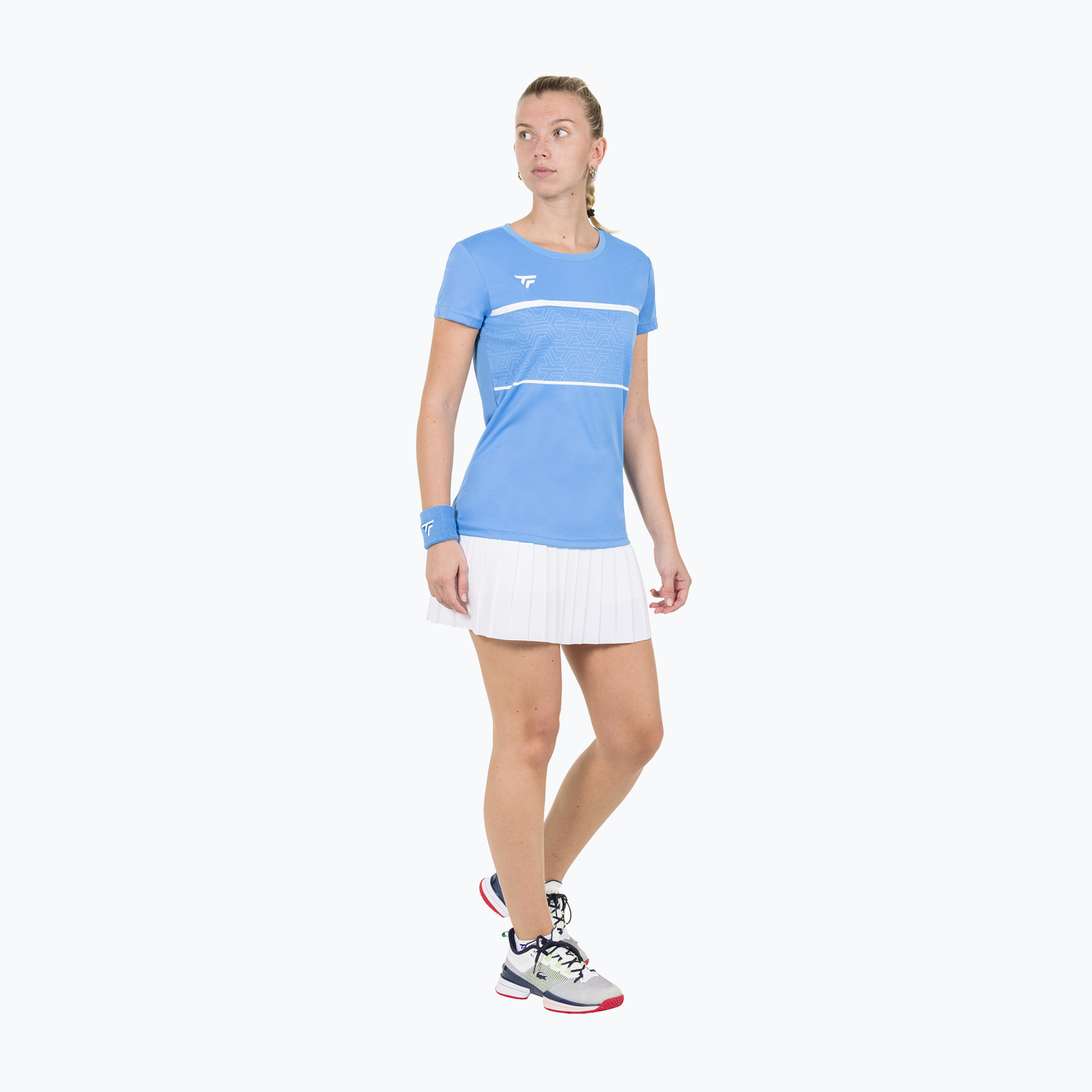 Koszulka tenisowa damska Tecnifibre Team Tech Tee W azur 