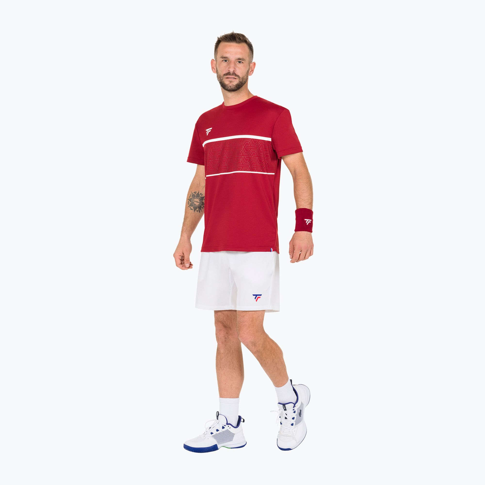 Pantaloncini da tennis da uomo Tecnifibre Team bianco (XL) (Team 23SHOMWH35)