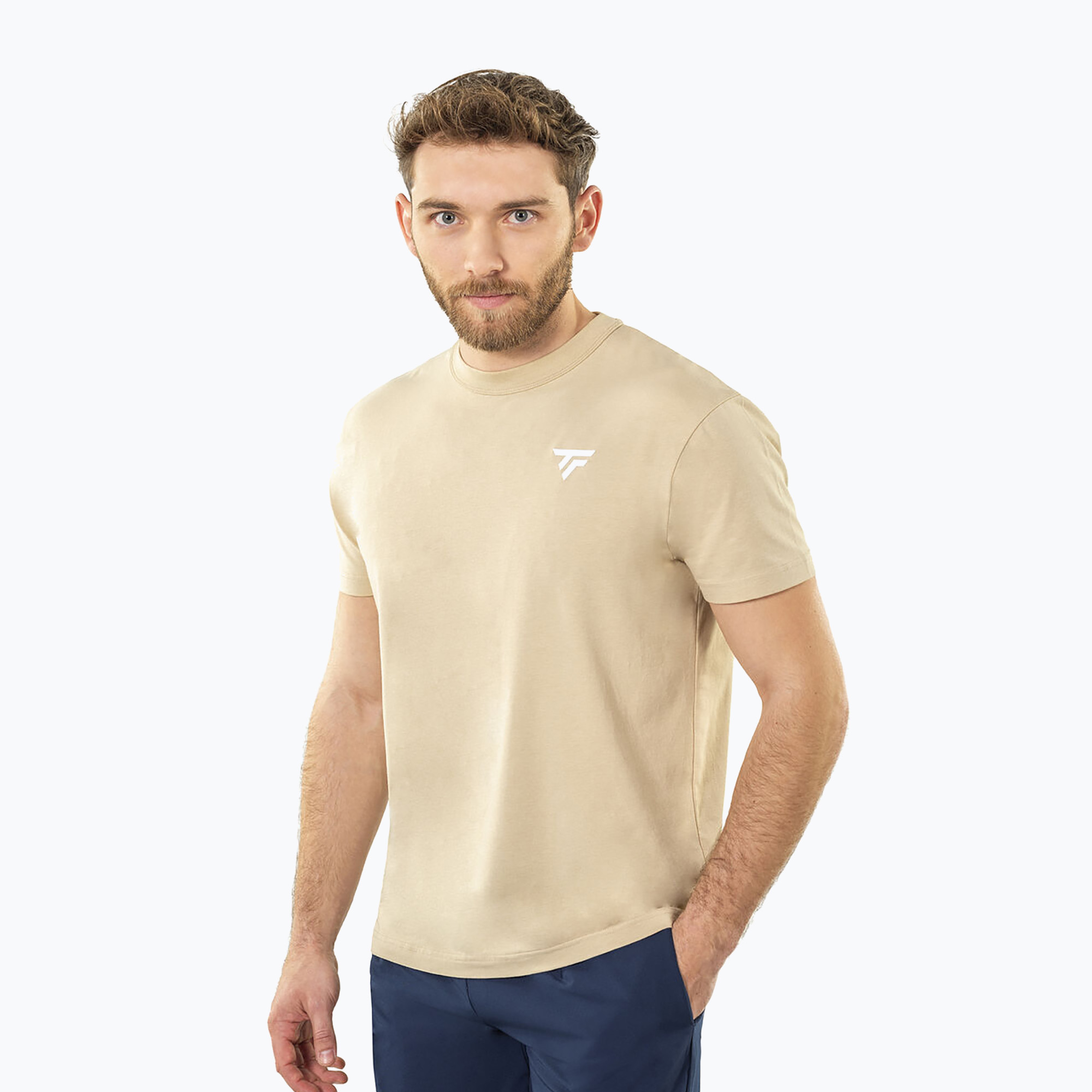 Koszulka męska Tecnifibre Graphic Tee sand 