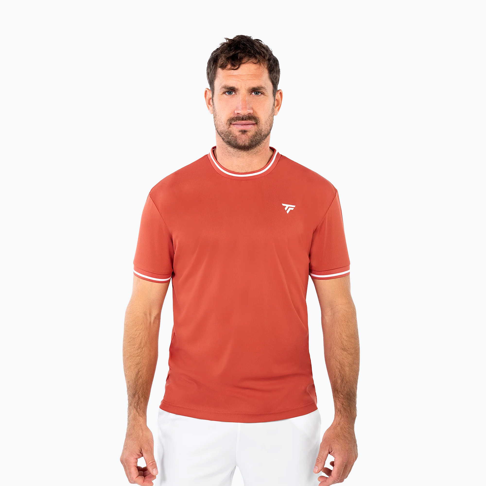 Koszulka tenisowa męska Tecnifibre Team Tech Tee terracota 