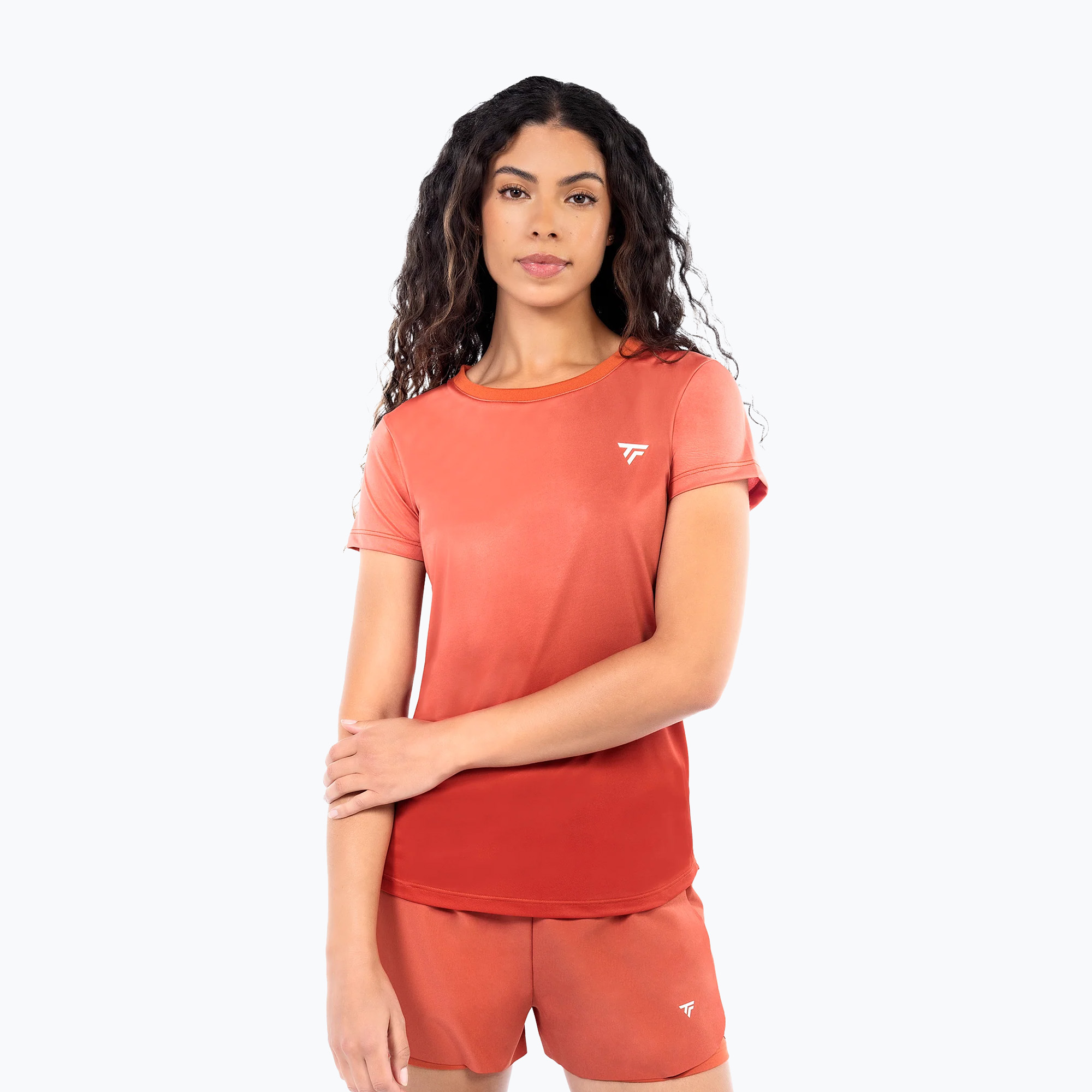Koszulka tenisowa damska Tecnifibre Team X-Loop Tee terracota 