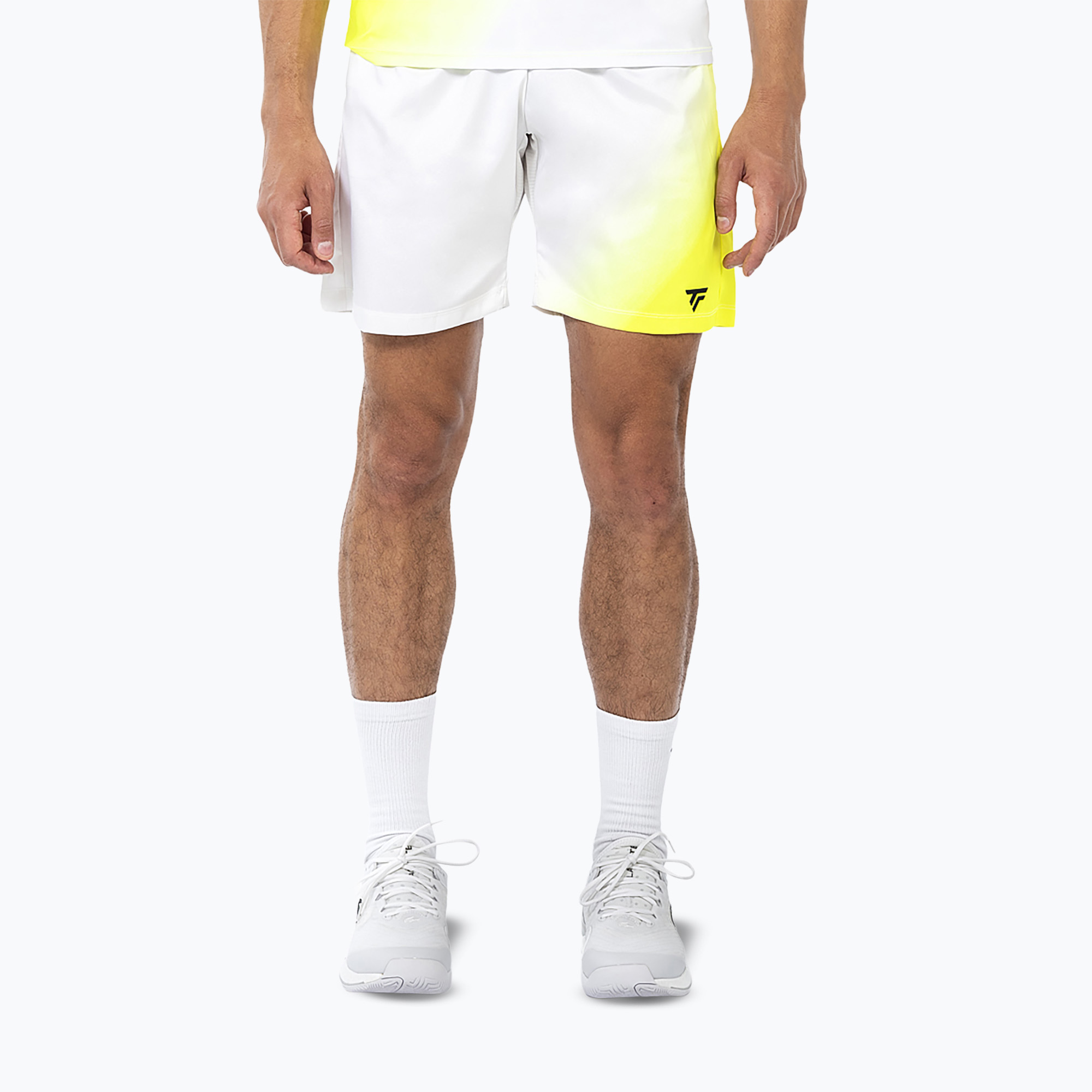 Spodenki tenisowe męskie Tecnifibre X-Loop white/yellow 