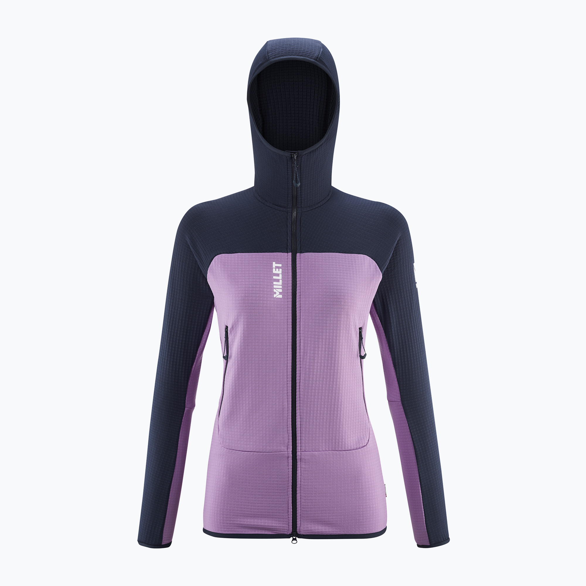 Bluza damska Millet Fusion Grid Hoodie vibrant violet/saphir 