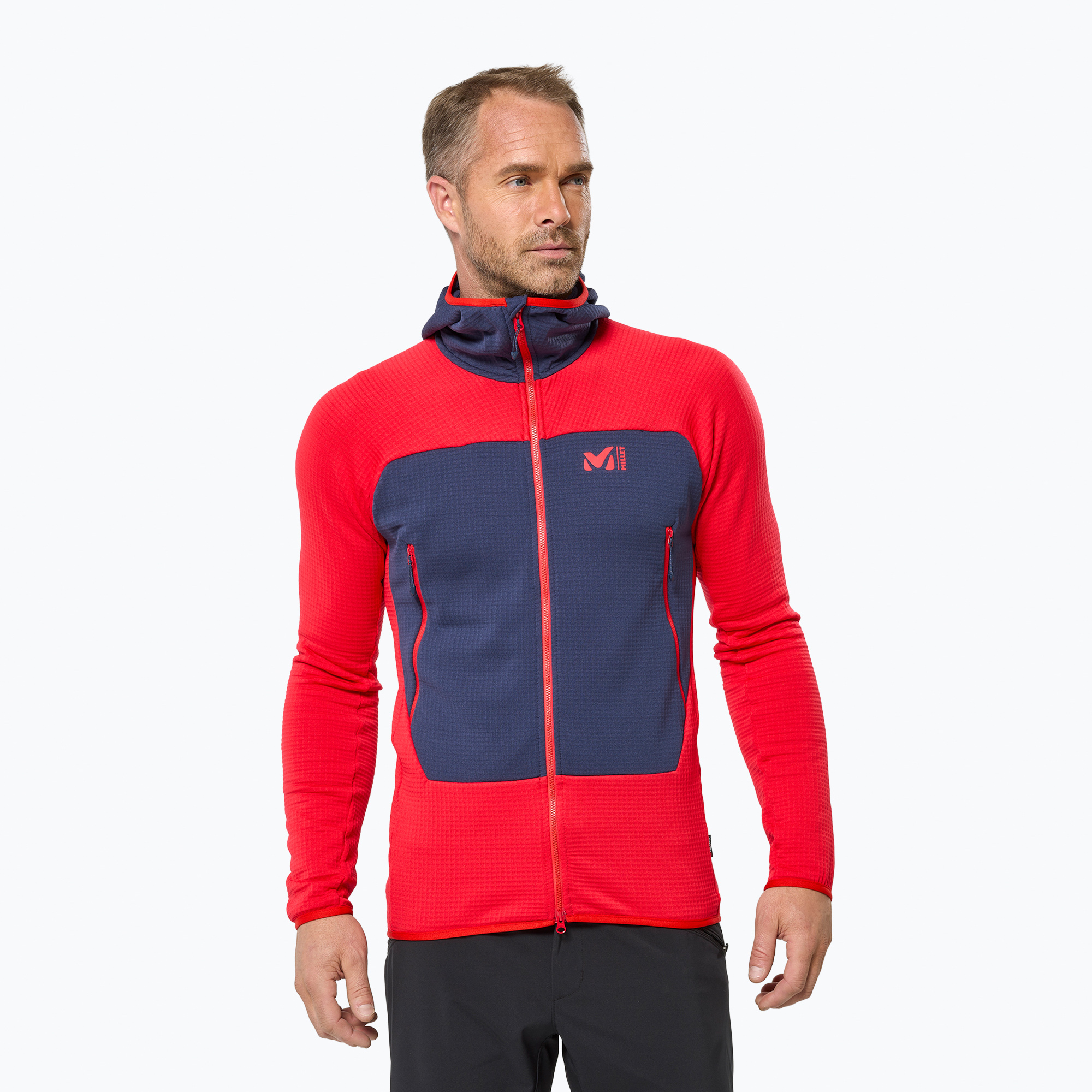 Мъжки суитшърт Millet Fusion Grid Hoodie red