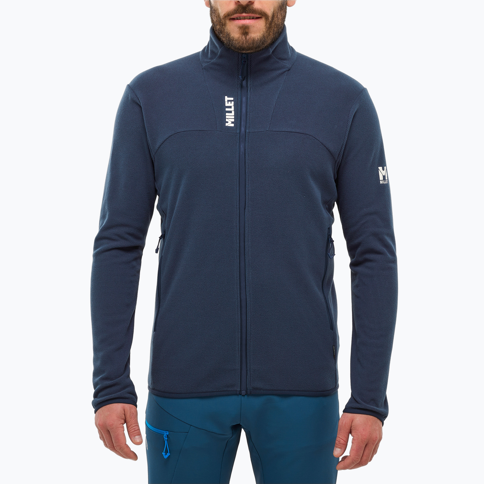 Bluză fleece pentru bărbați Millet Ubic Lightgrid saphir
