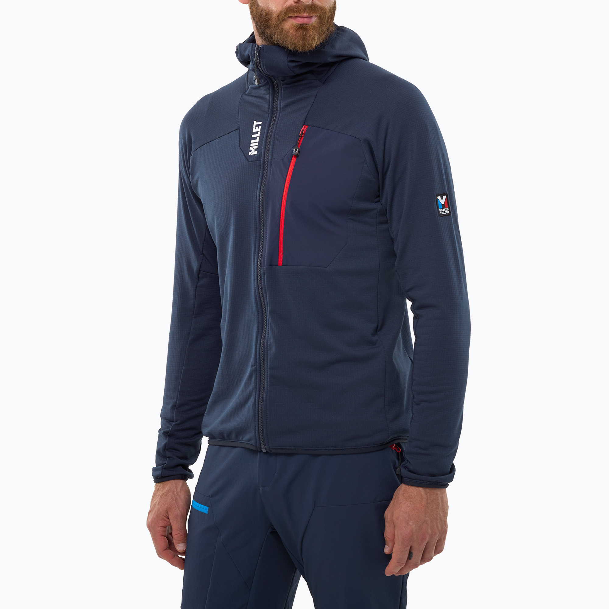 Мъжки поларен суитшърт Millet Trilogy Icon Lightgrid Hoodie saphir