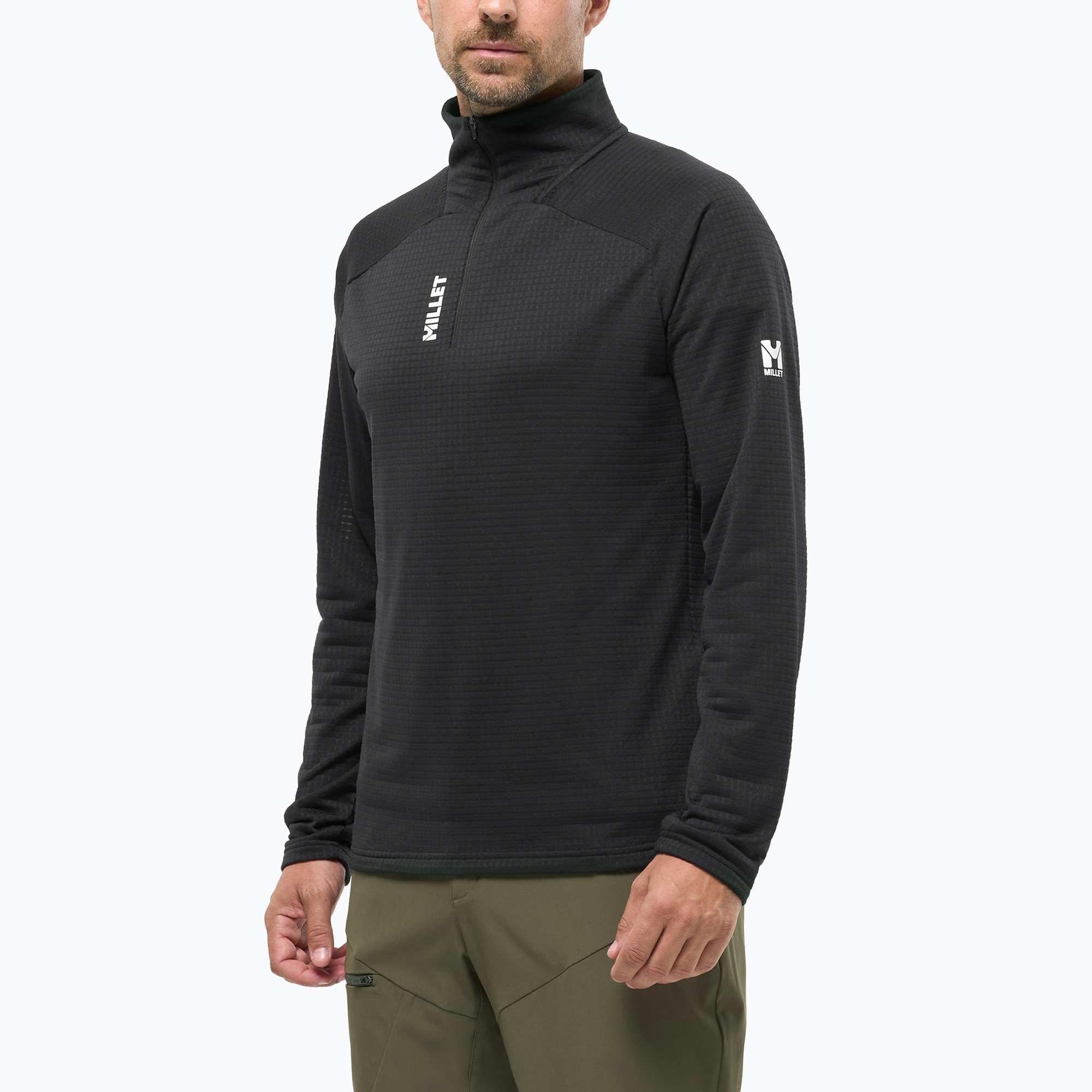 Bluză fleece pentru bărbați Millet Parmelan Light Fleece black