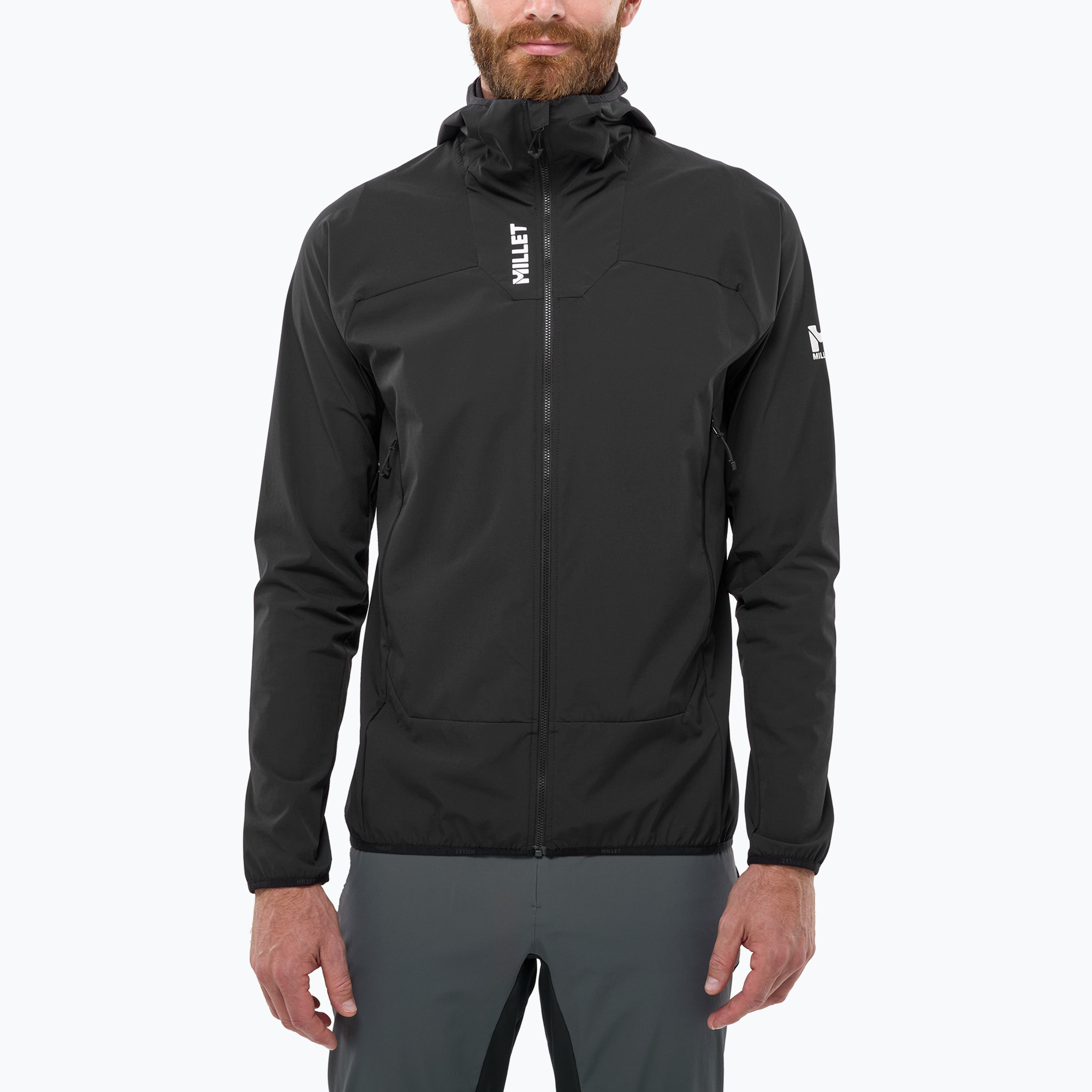 Geacă softshell pentru bărbați Millet Kamet Xcs Light Hoodie black