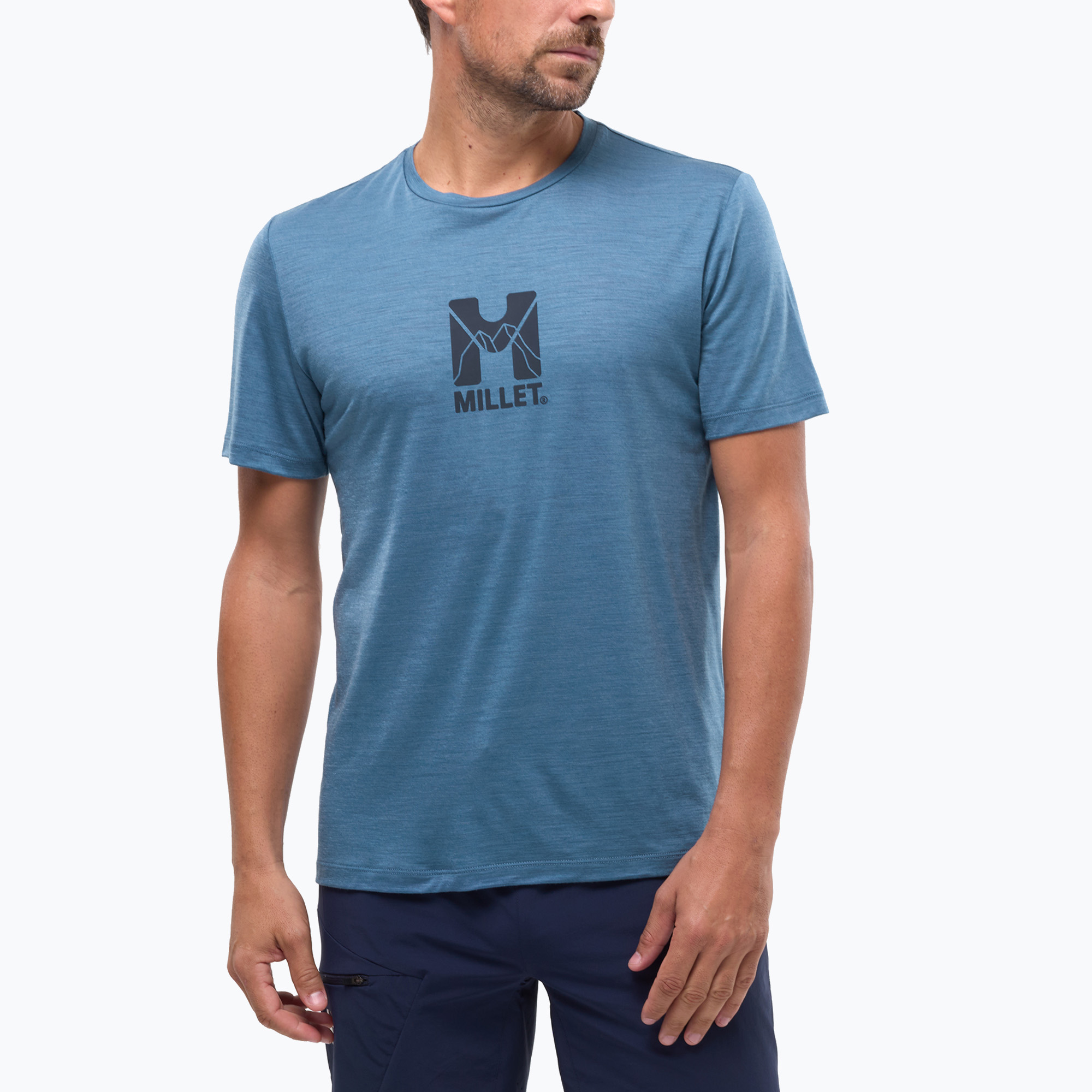 Koszulka męska Millet Ubic Wool coronet blue 