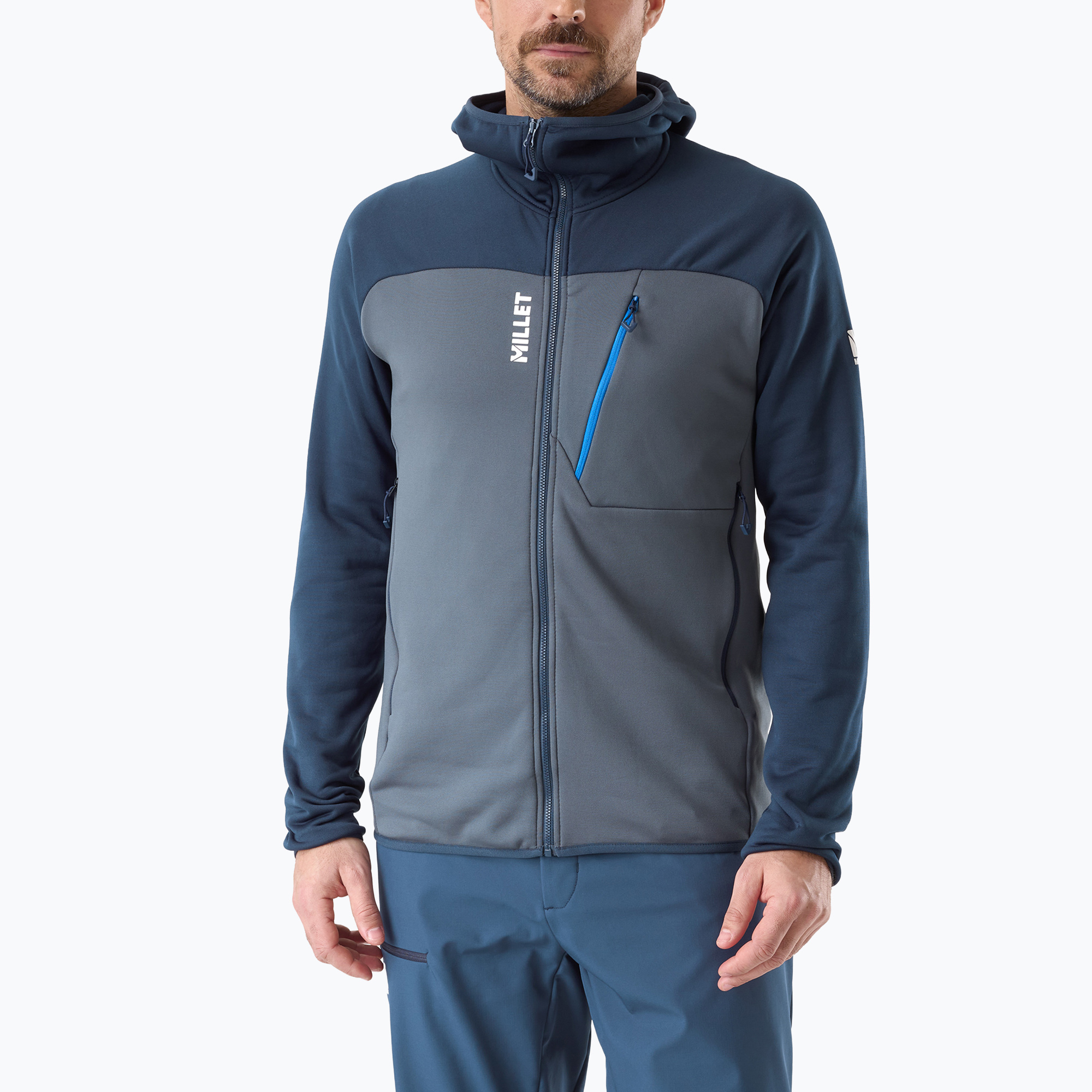 Bluză pentru bărbați Millet Seneca Fleece Hoodie saphir/shadow blue
