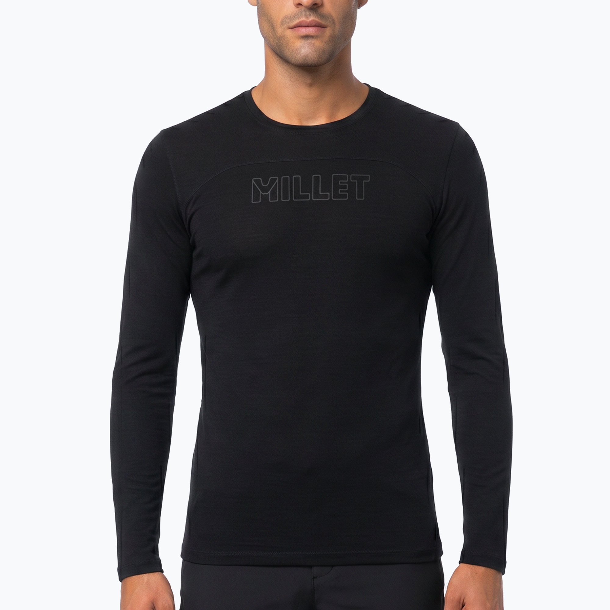 Мъжка трекинг блуза с дълъг ръкав Millet Ubic Wool LS Pullover black