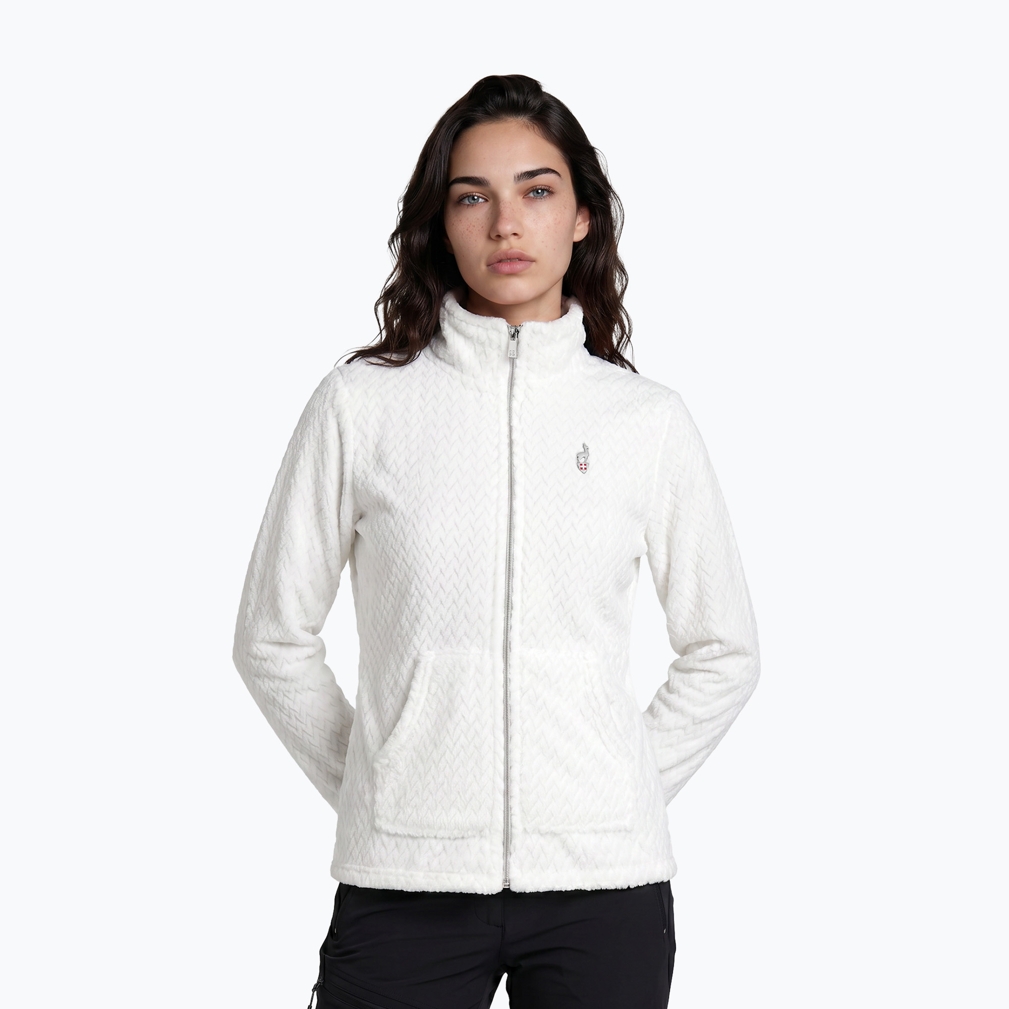 Bluza damska Aulp Becco Coral Fleece blanc 