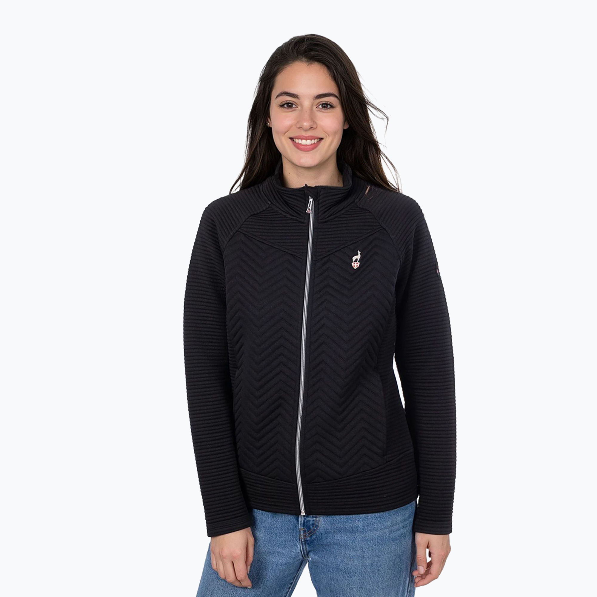 Kurtka przeciwwiatrowa damska Aulp Simix Jacquard Knit black 