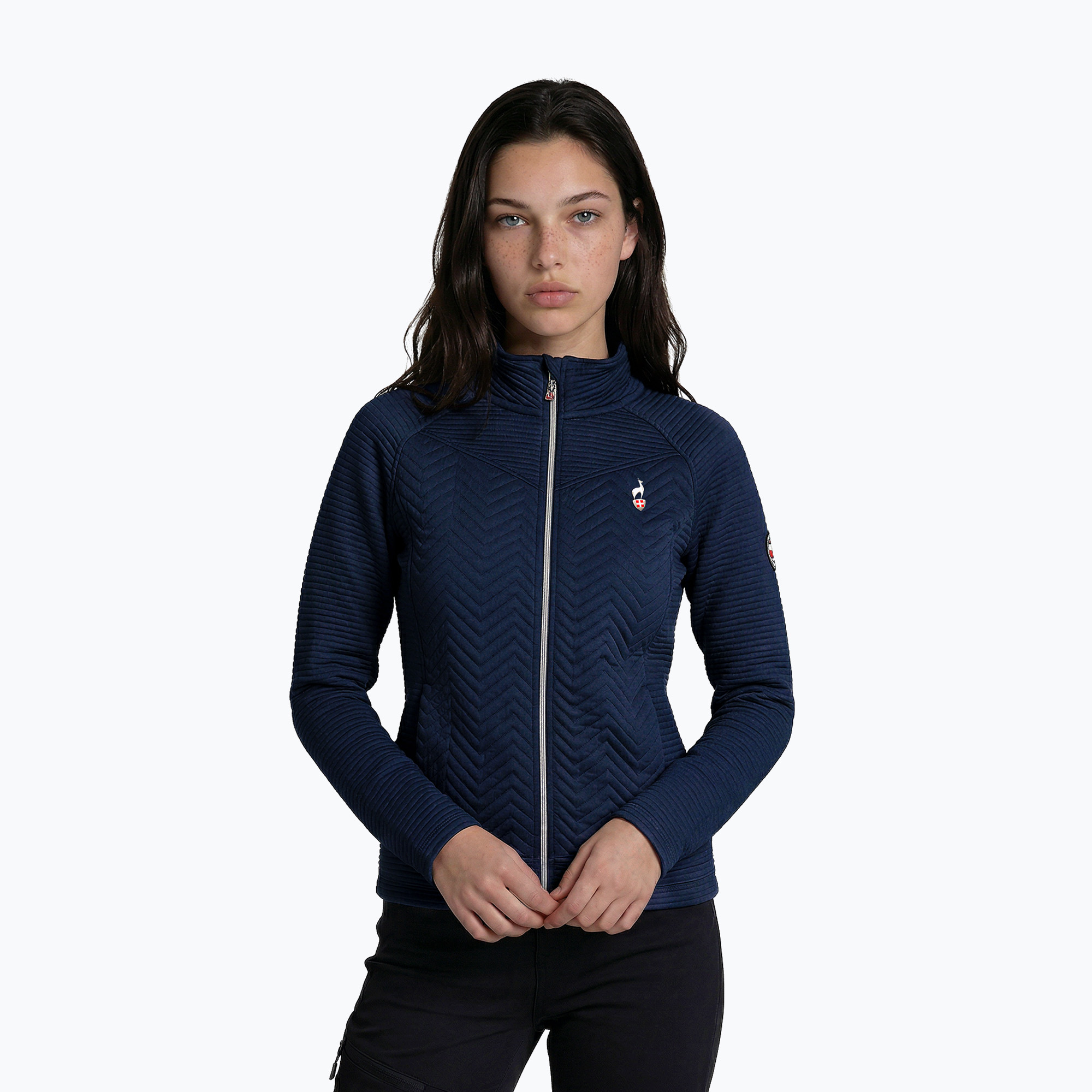 Bluza damska Aulp Simix Jacquard Navy 