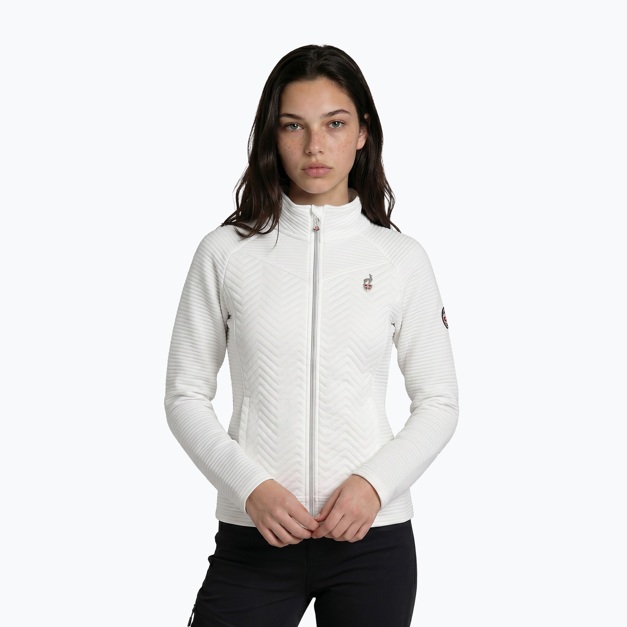 Bluza damska Aulp Simix Jacquard Knit white 