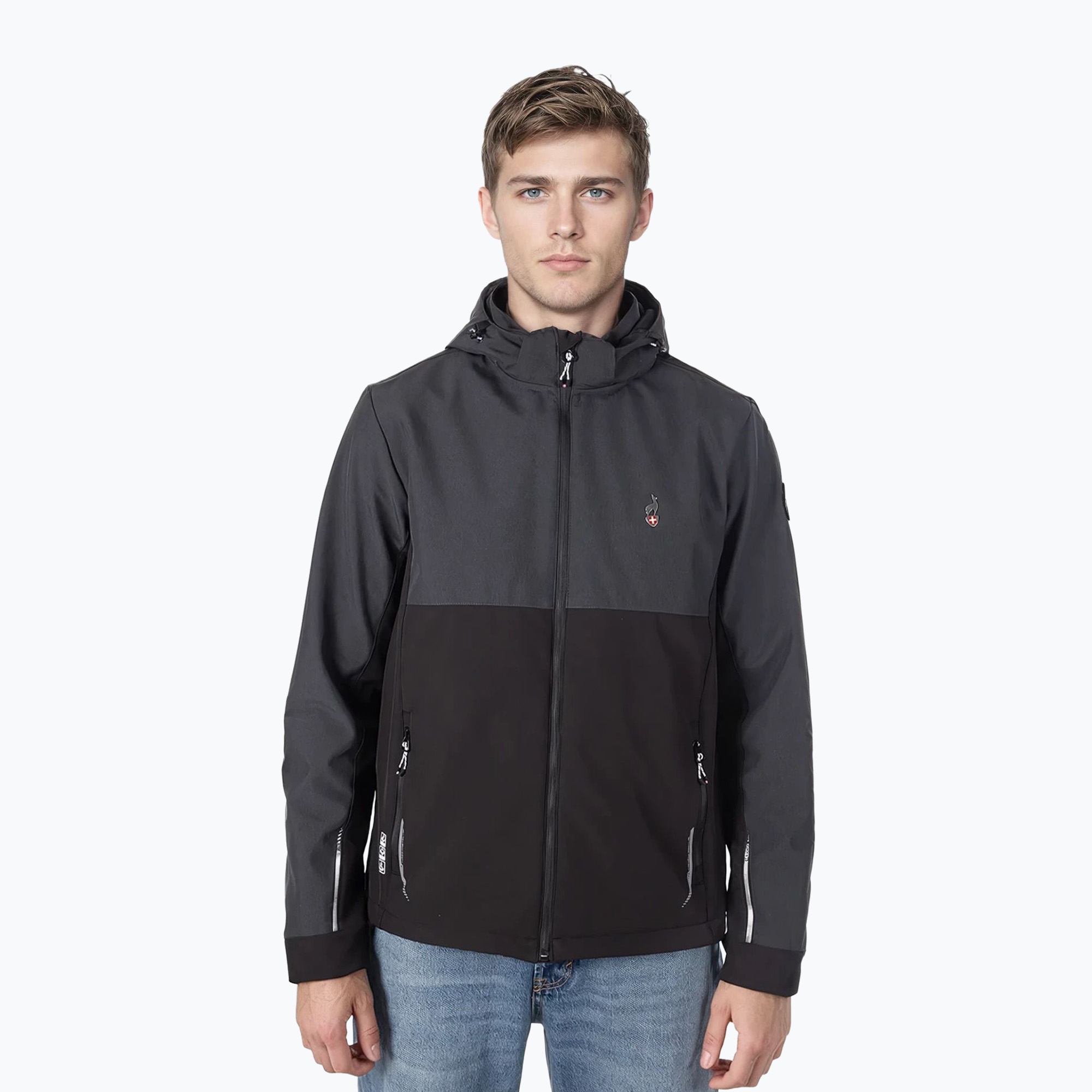 Kurtka softshell męska Aulp Tiago anthracite melange 