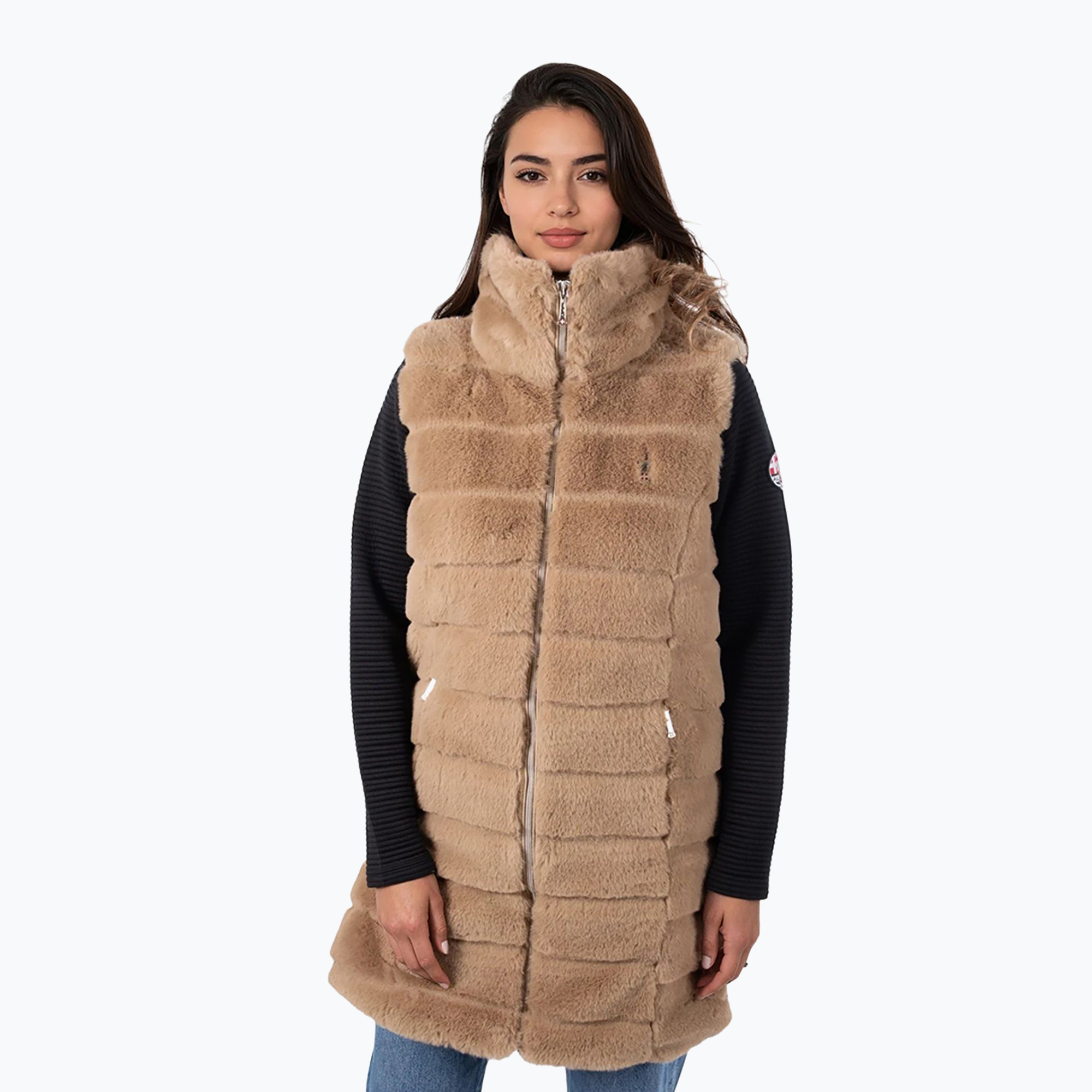 Bezrękawnik damski Aulp Carra Faux Fur taupe 