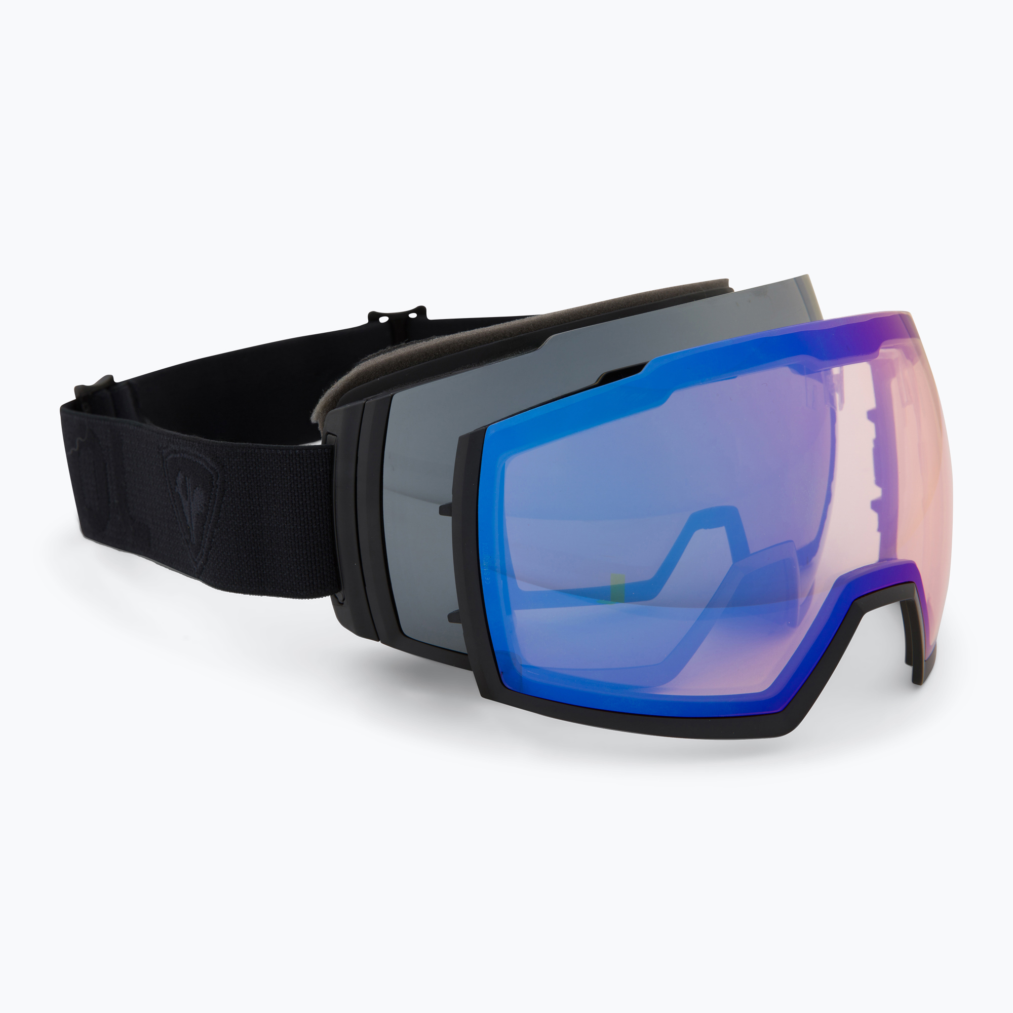 Скиорски очила Rossignol Magne'lens black/silver miror/blue miror