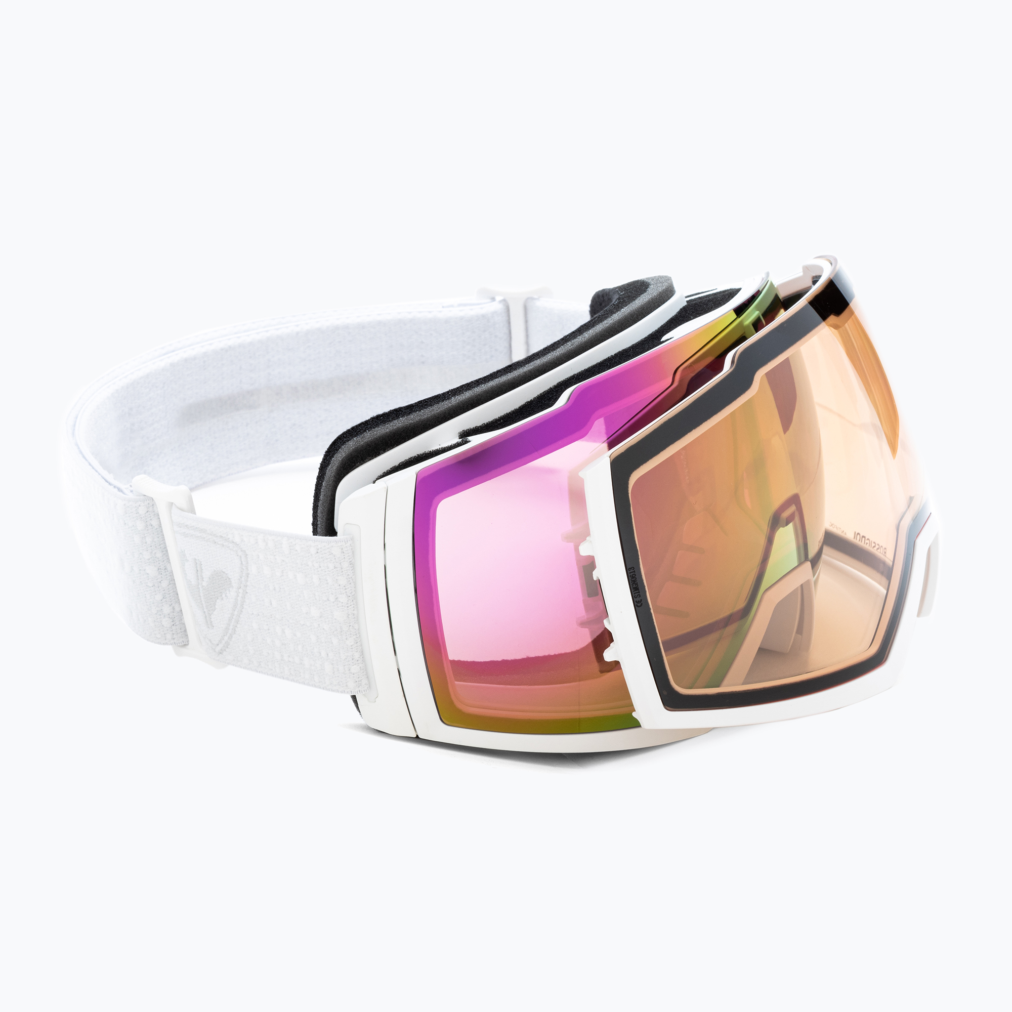 Ochelari de schi Rossignol Magne'lens white/pink miror/silver miror (Magne'Lens W RKKG402)