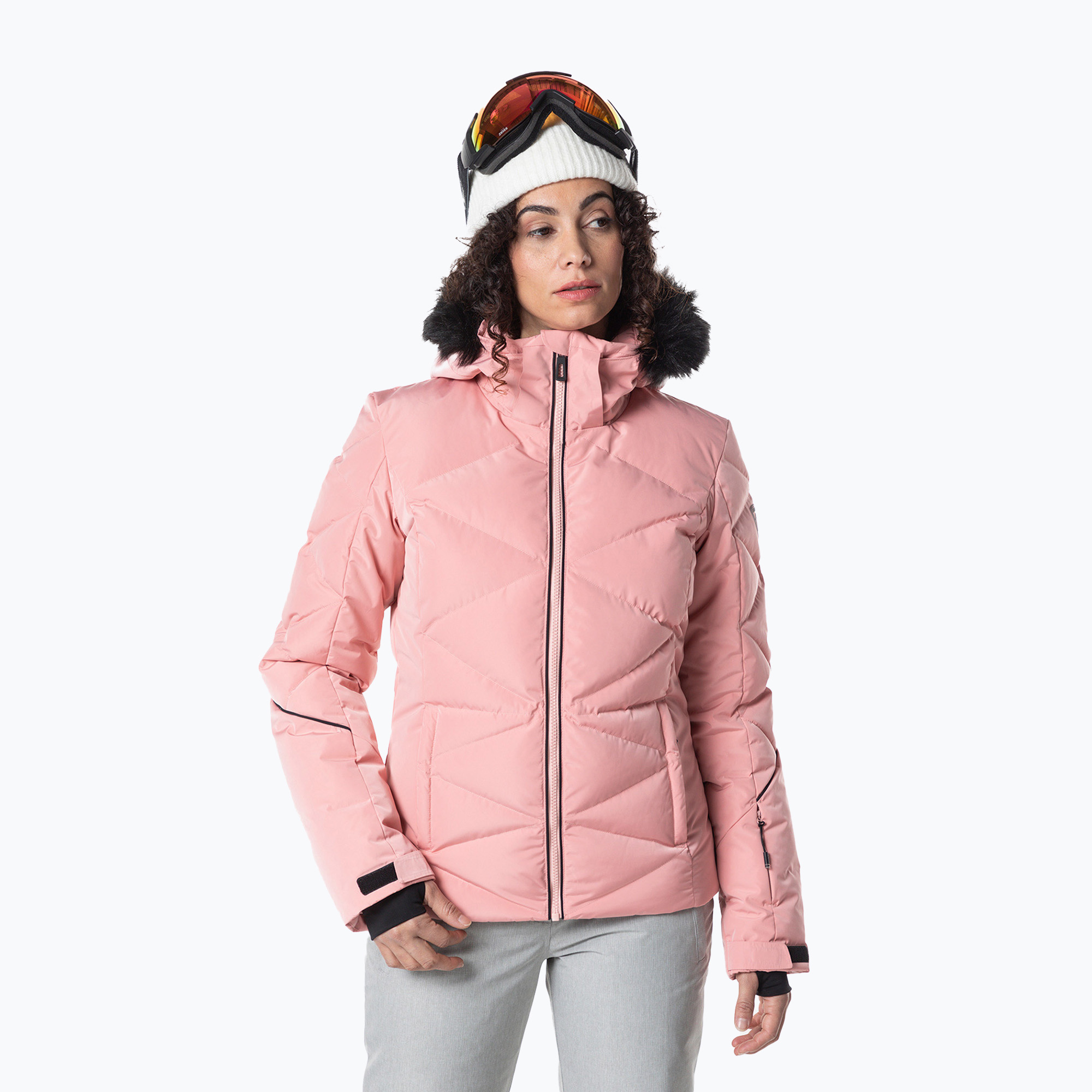 Rossignol Staci giacca da sci donna rosa cooper (M) (Staci Pearly RLMWJ40)