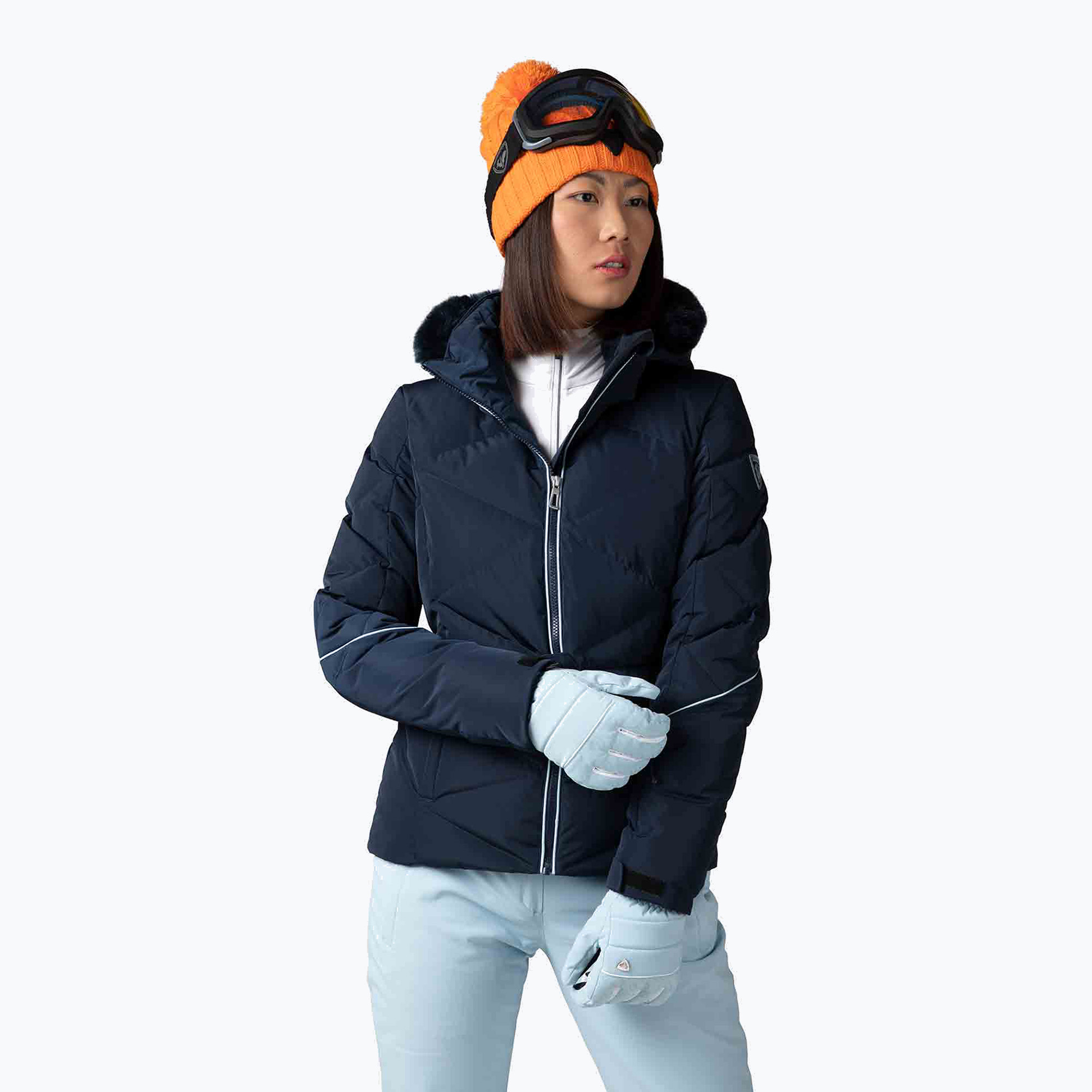 Női sídzseki Rossignol Staci Pearly dark navy (Staci Pearly RLMWJ40)