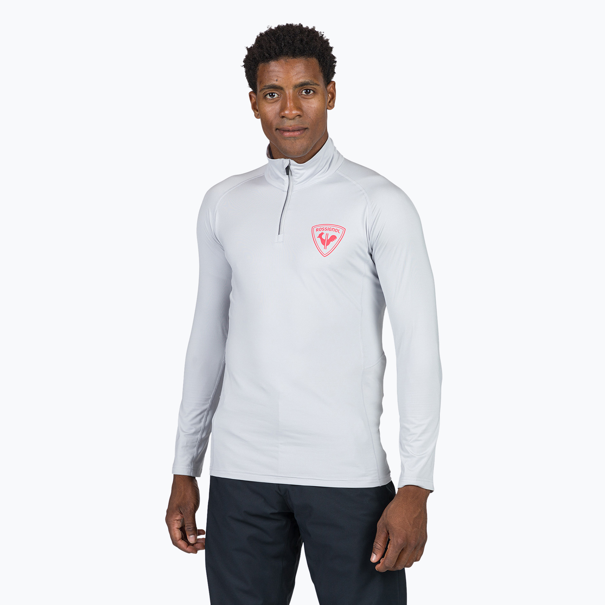 Felpa da sci uomo Rossignol New Hero Classique Hz soft grey (L) (New Hero Classique Hz RLNML14_23Q)