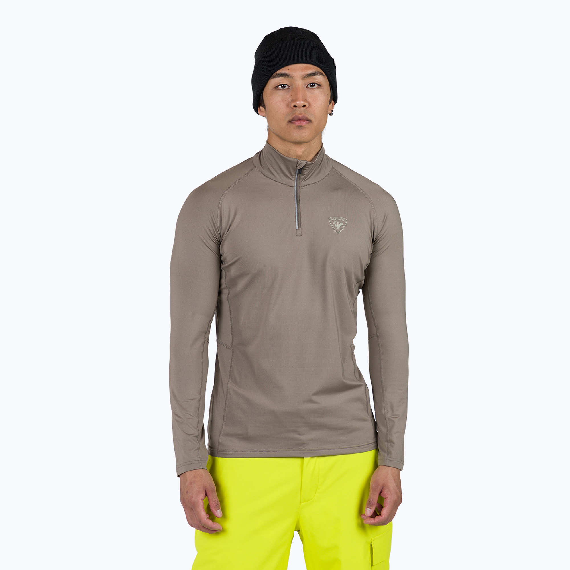 Longsleeve termoactiv pentru bărbați Rossignol Classique 1/2 Zip dune (Classique 1/2 Zip RLMML07_815)