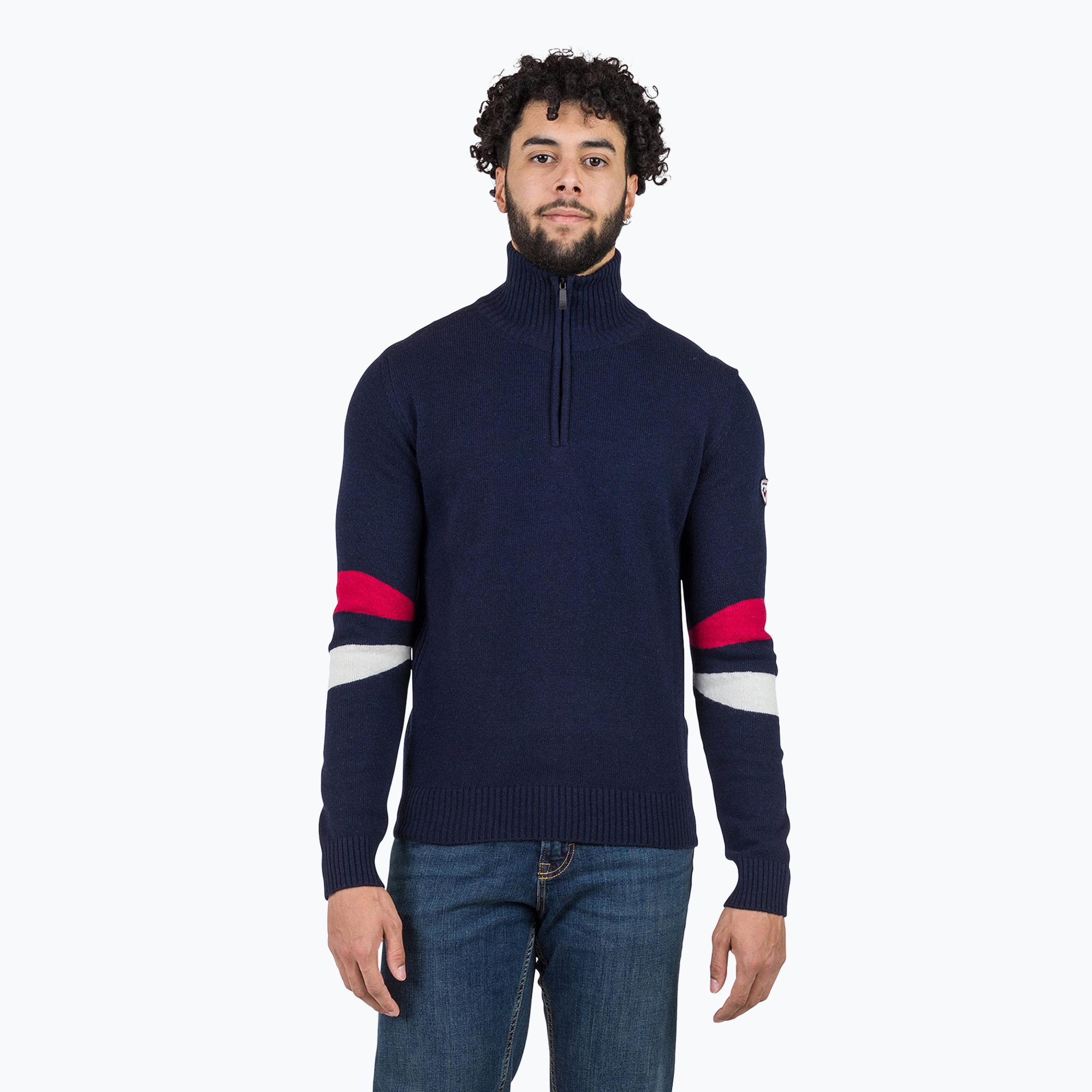 Мъжки пуловер Rossignol Signature Hz Knit dark navy